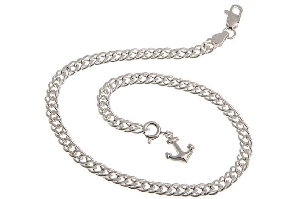 Silberkettenstore Fußkette Fußkette Zwillingspanzer 4,5mm mit günstig online kaufen