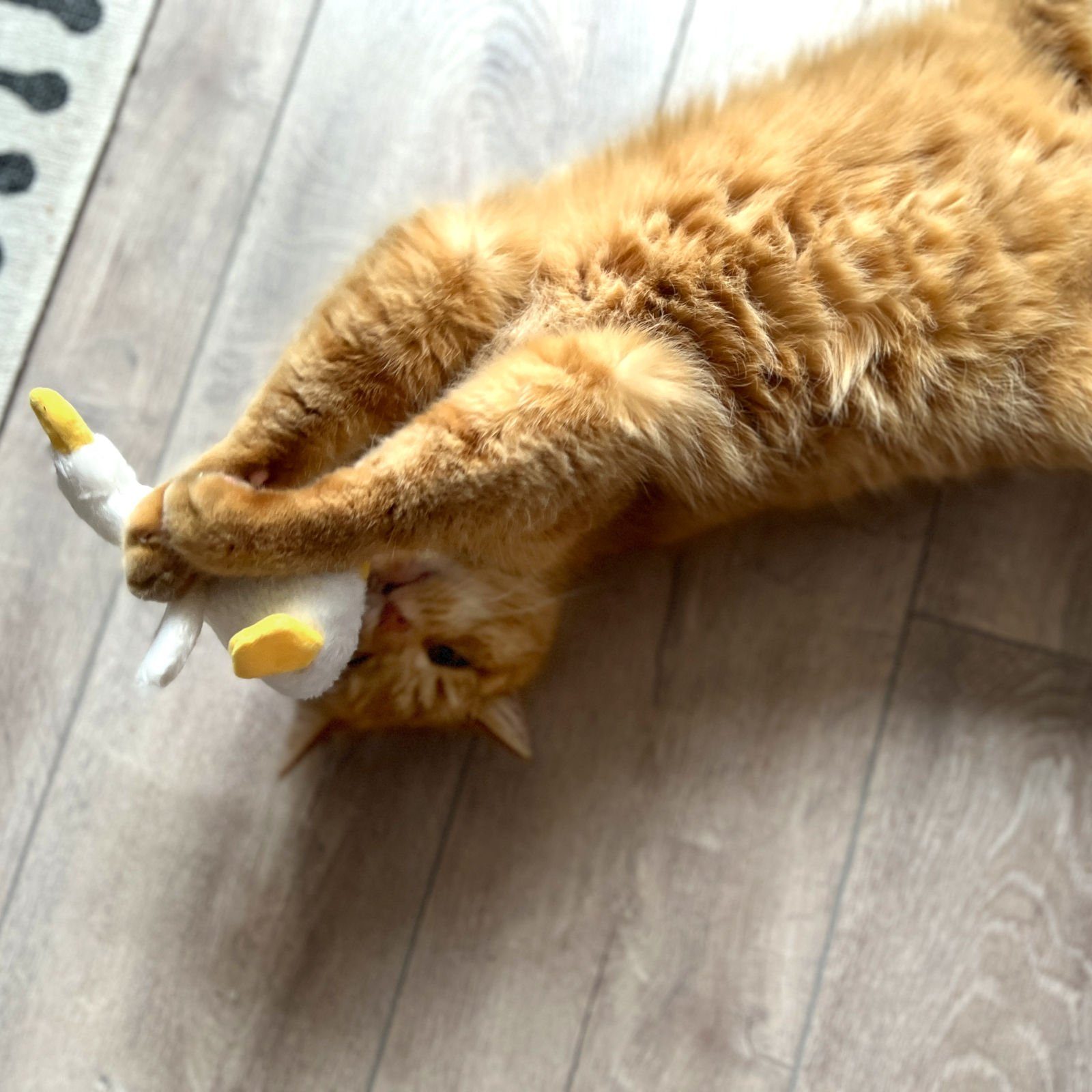 Aumüller Tierkuscheltier Katzenspielzeug mit Baldrian, Gilbert Gans