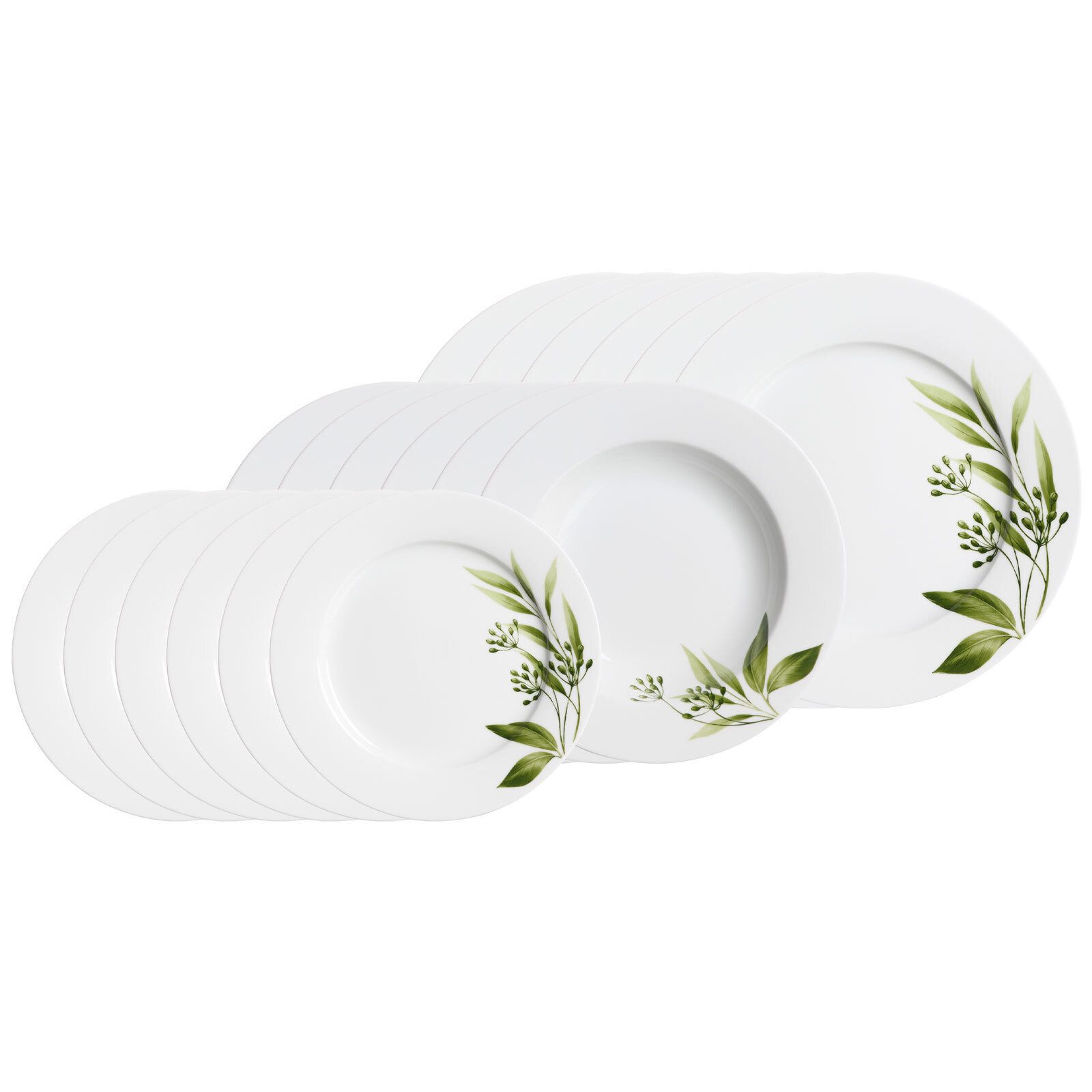 Ritzenhoff & Breker Tafelservice Evora Teller-Set 18er Set (18-tlg), 6 Personen, Porzellan