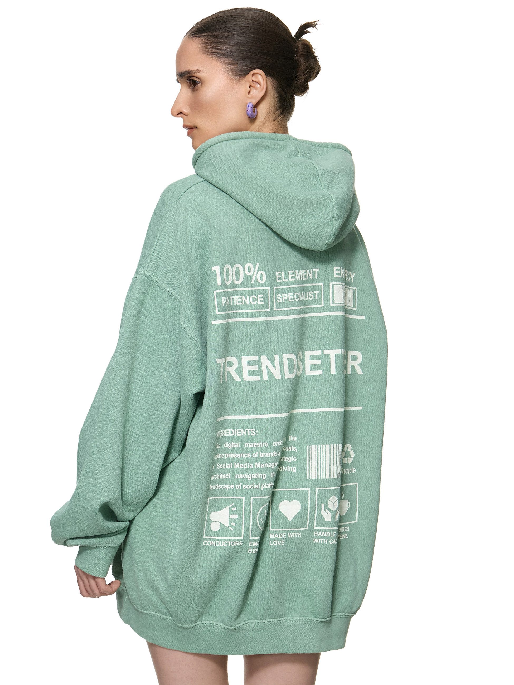 Worldclassca Hoodie Worldclassca Oversized TRENDSETTER Print günstig online kaufen