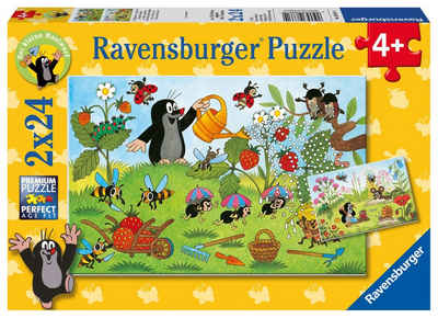 Ravensburger Puzzle Ravensburger Kinderpuzzle - 08861 Der Maulwurf im Garten - Puzzle..., 24 Puzzleteile