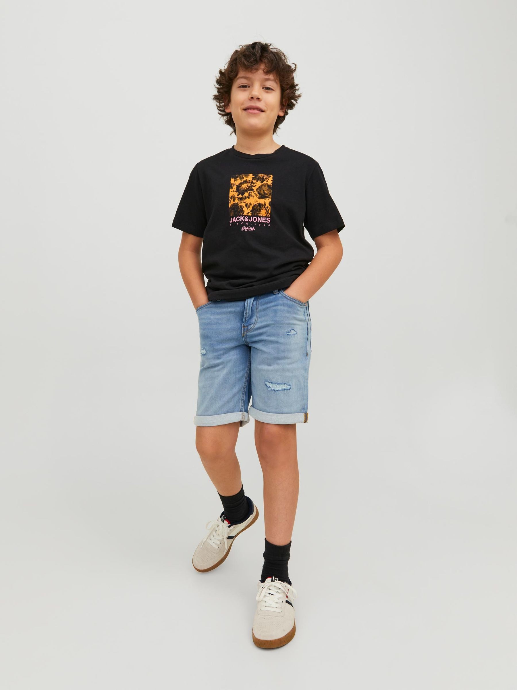 Jack & Jones Shorts Knielange Jeans JJIRICK für Jungen JJIRICK JJIORG SHORTS GE 635 I.K SN JNR