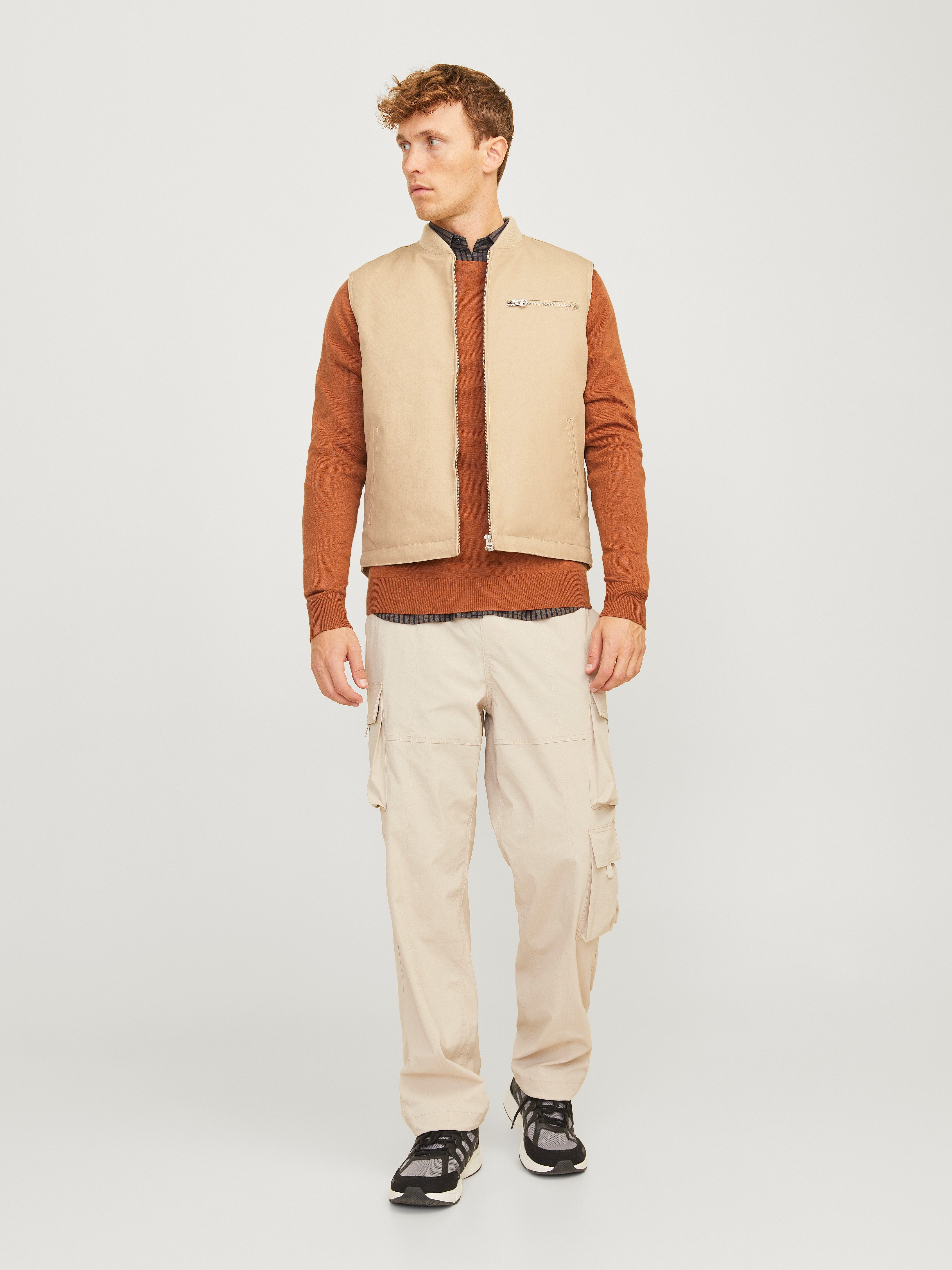 Jack & Jones Strickpullover JJEEMIL KNIT CREW NECK NOOS mit Rundhalsausschnitt