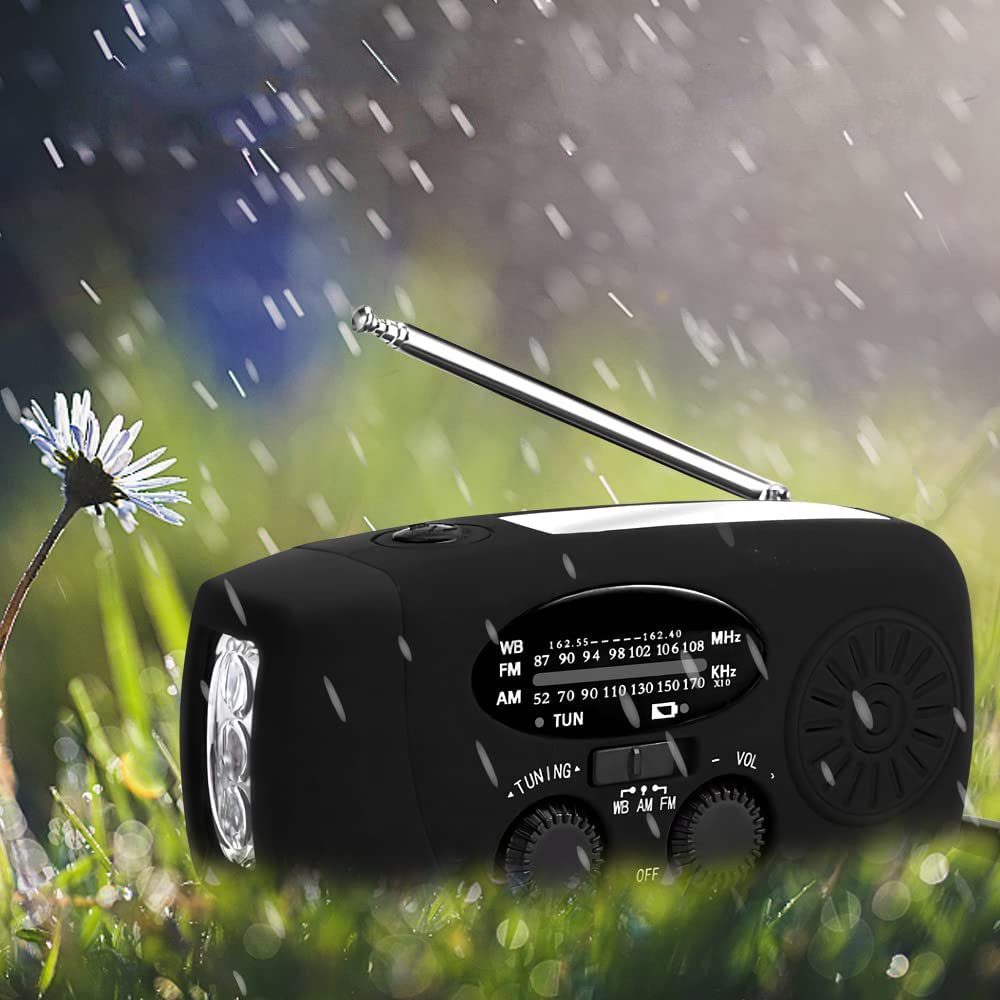 Jormftte Radio Taschenlampe Notfall-Handkurbelradio mit