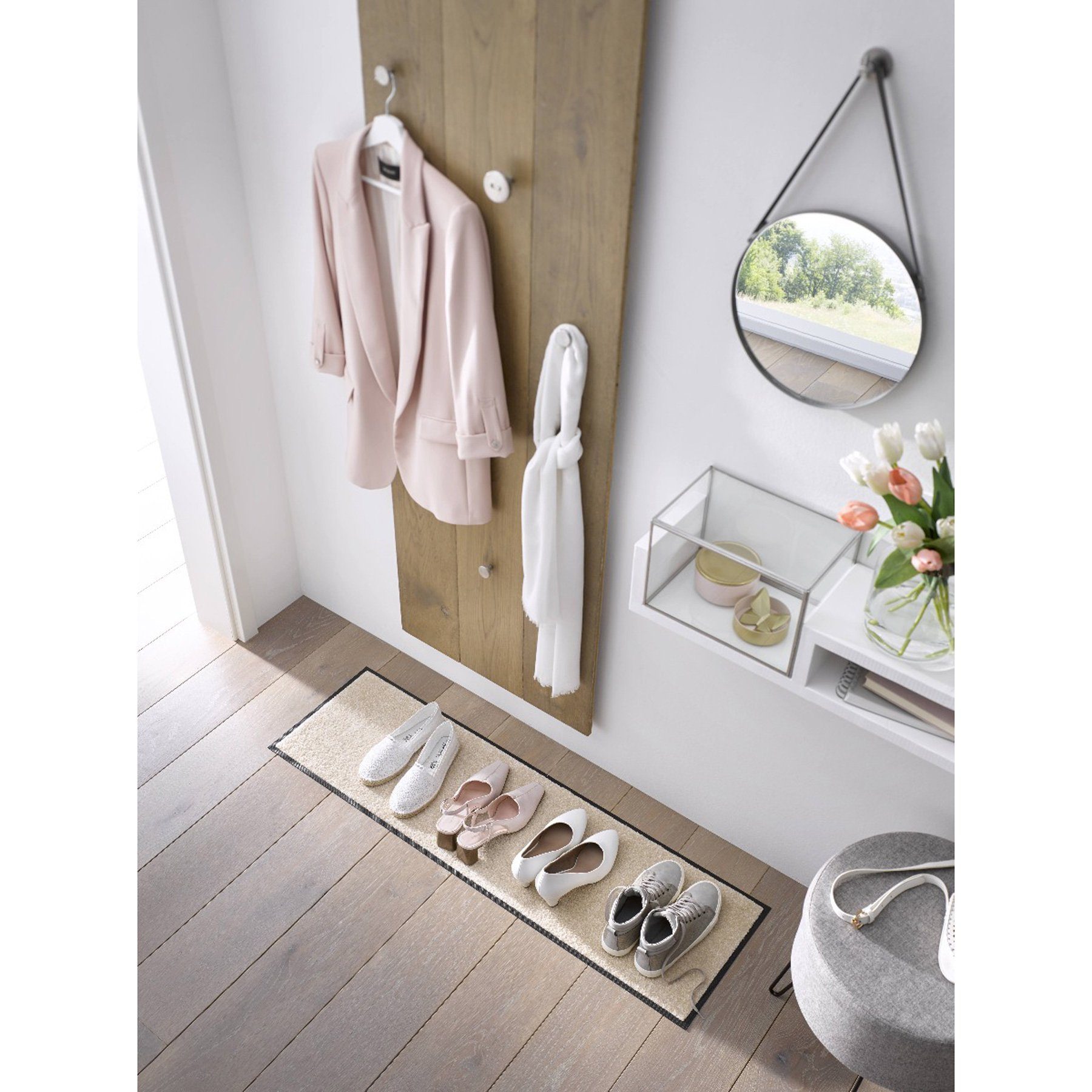 wash+dry by Kleen-Tex Fußmatte Läufer 35x120 Champagner beige, Läufer mitte günstig online kaufen