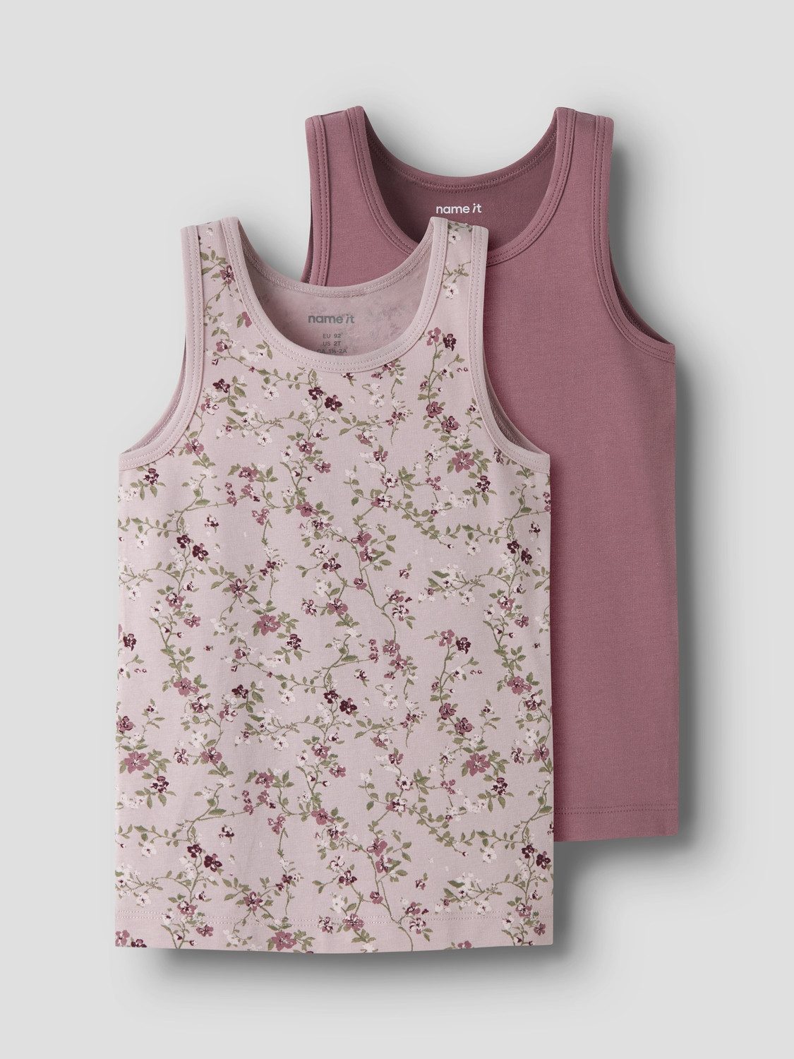 Name It Unterhemd (2-St) Nmftank Top 2P Violetflower – Bild 3 von 5