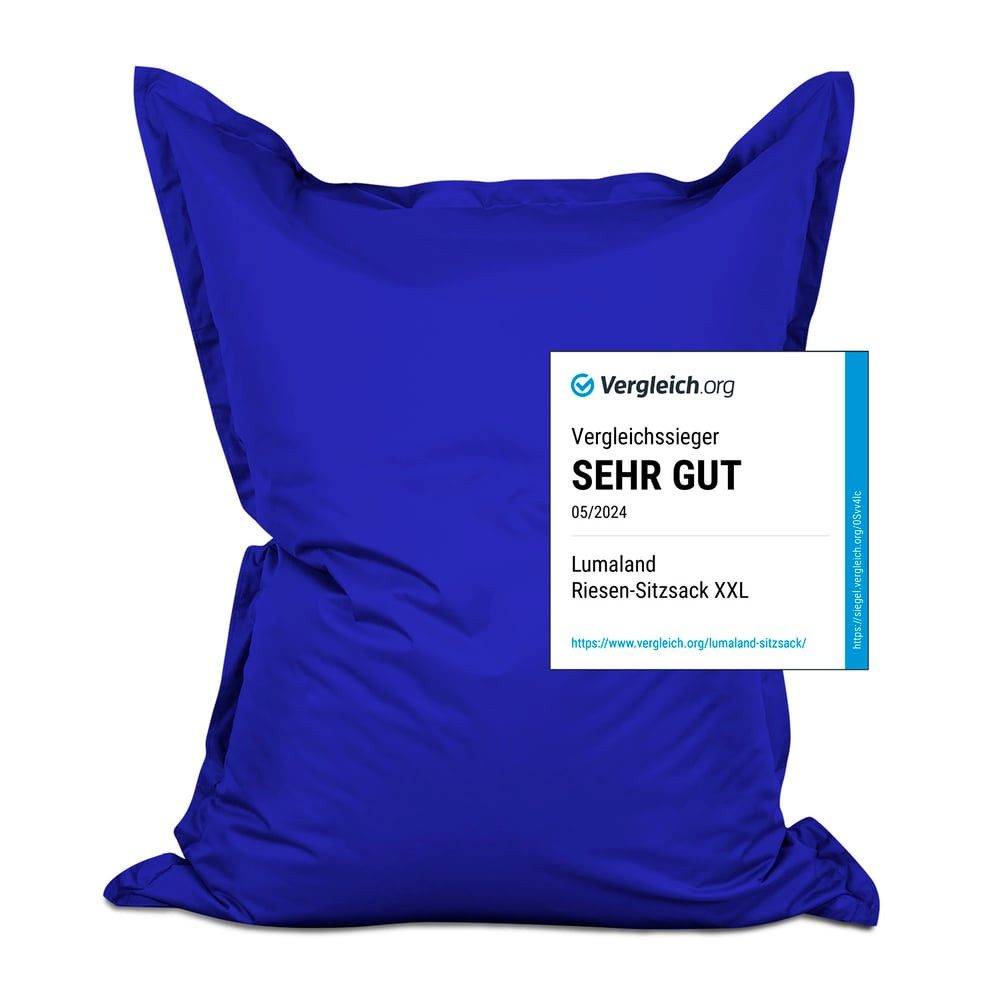 Lumaland Sitzsack XXL Bean Bag Riesen-Sitzkissen 380L 140x180cm Special Edi günstig online kaufen