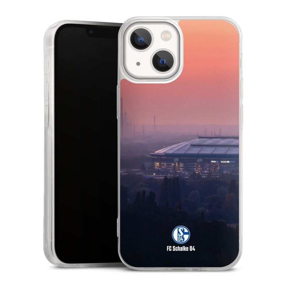 DeinDesign Handyhülle Stadion FC Schalke 04 Offizielles Lizenzprodukt Schalke 04 Stadion, Apple iPhone 13 Mini Slim Case Silikon Hülle Ultra Dünn Schutzhülle