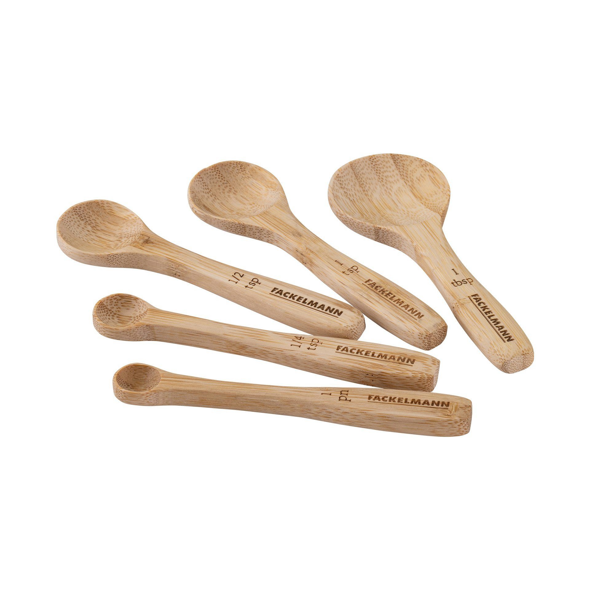 FACKELMANN Messlöffel Messlöffel-Set, Dosierlöffel, Maßlöffel, Holzlöffel