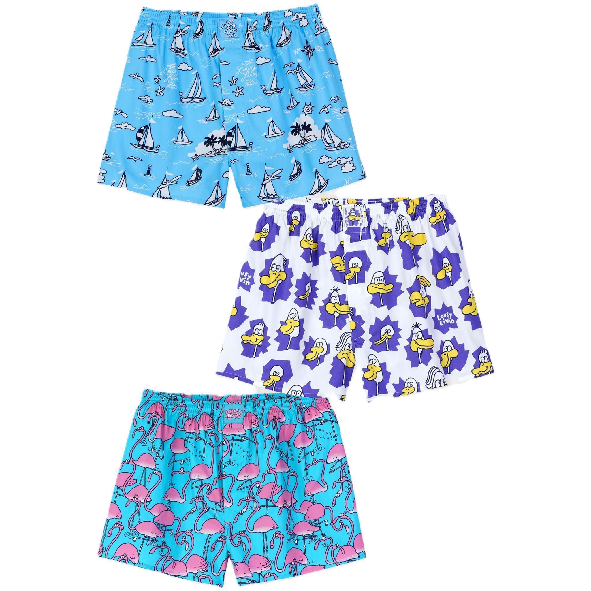 Lousy Livin Boxershorts Lousy Livin 3-Pack Boxershorts Cap du Lousy (Boxershorts, Boxershorts)