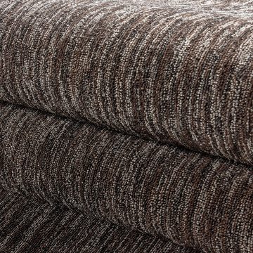Schlingenteppich Unicolor - Einfarbig, Carpettex, Läufer, Höhe: 7 mm, Kurzflor Schlingen Teppich Wohnzimmer Einfarbig Modern