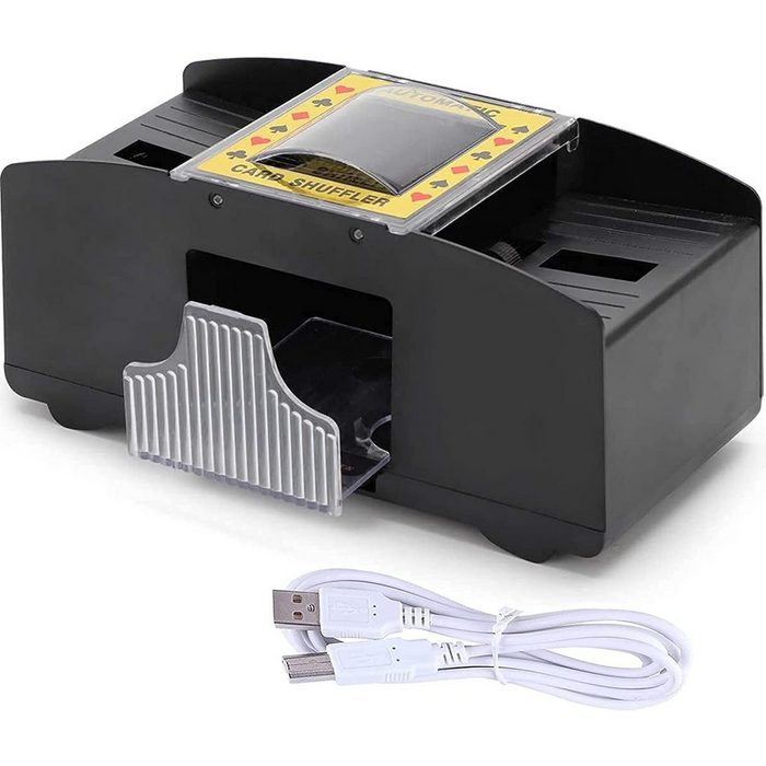Devenirriche Spiel Card Shufflers 1-2 Decks Automatische Spielkarte Shuffling Machine USB