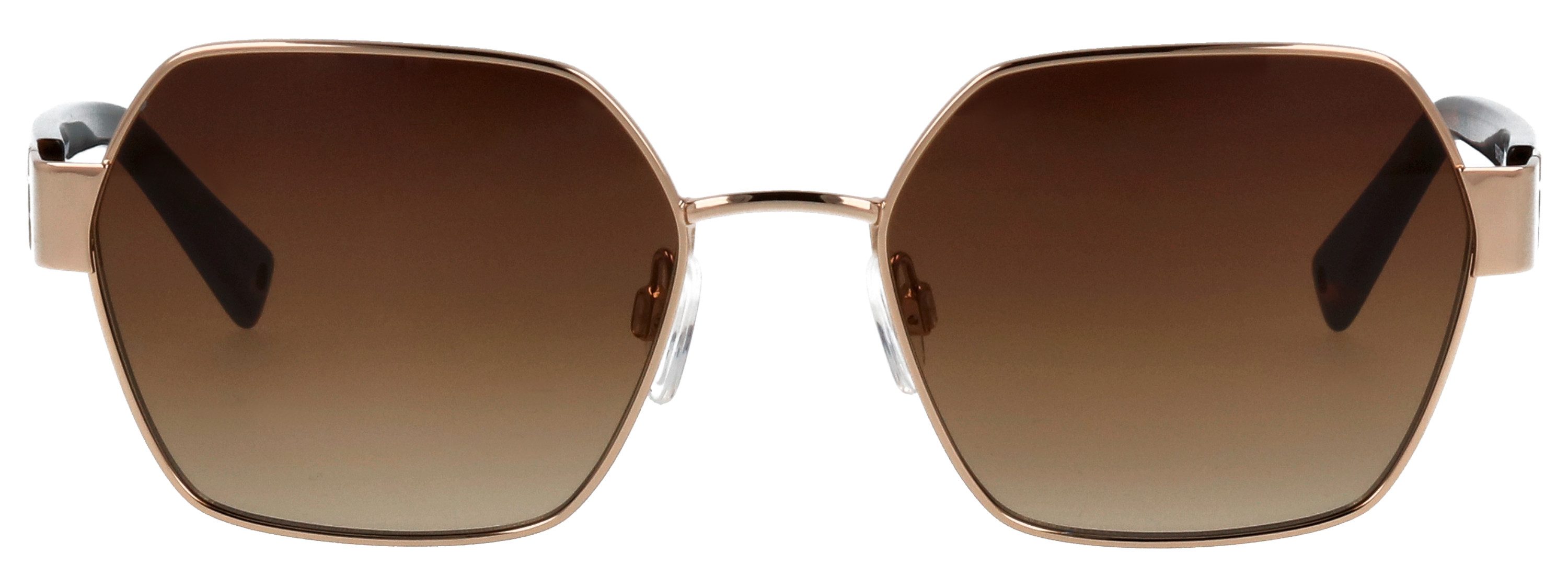 BRENDEL eyewear Sonnenbrille Modell 905065 Form Hexagon, Logoschriftzug auf Bügel, Metallfassung