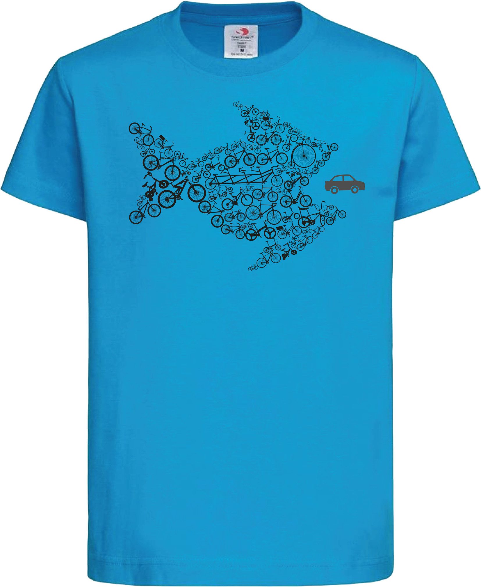 Print-Shirt Kinder T-Shirt: "Bikes of the world organize!" - Fahrrad Geschenk