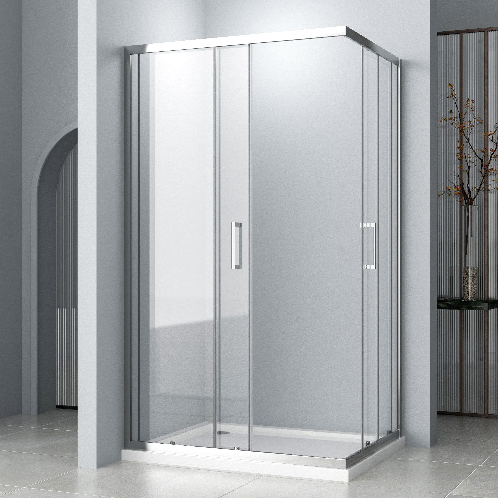 Hopibath Eckdusche Duschkabine 80x100 100x80 Eckeinstieg günstig online kaufen