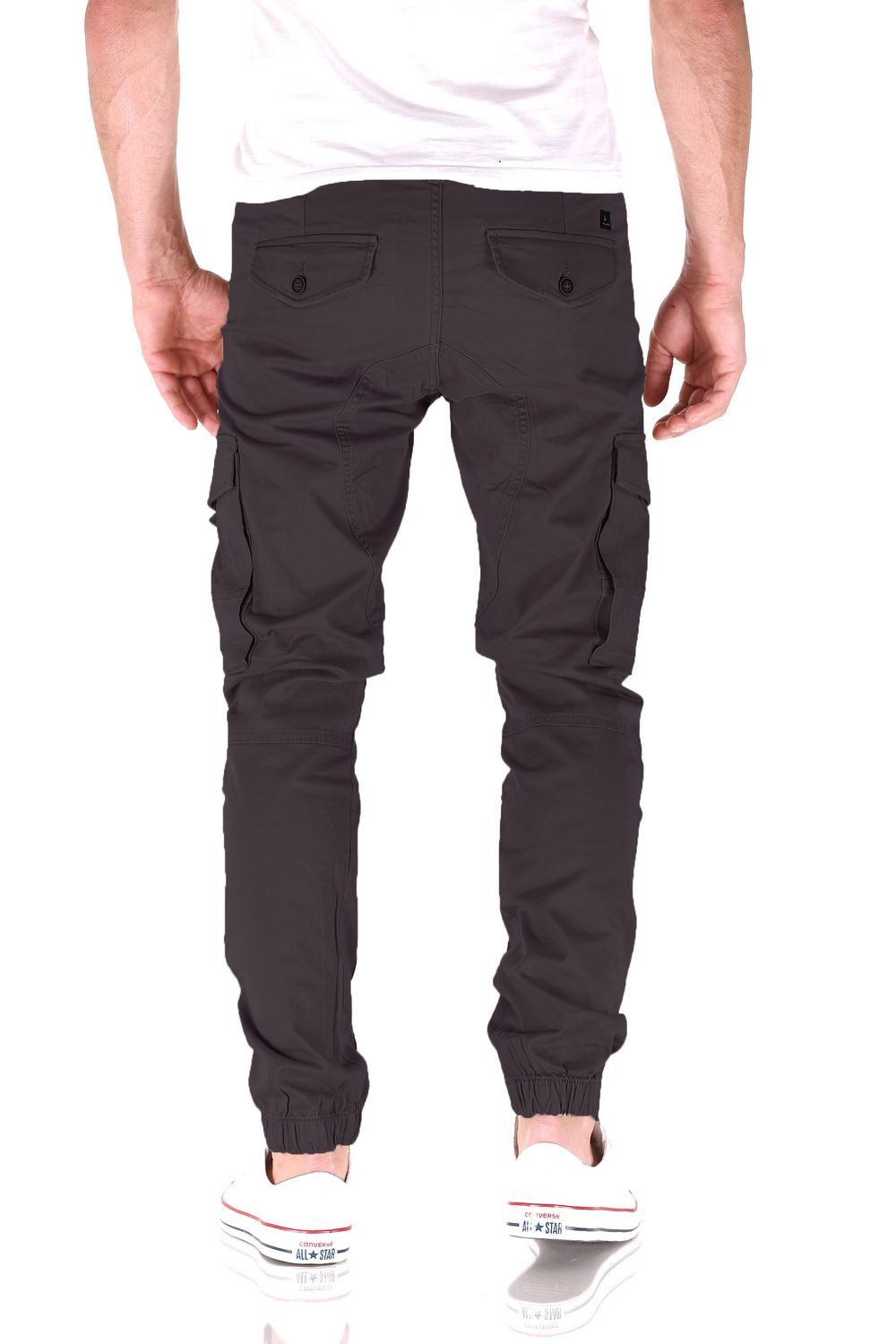 Jack & Jones Cargojeans Jack & Jones Paul Flake Tapered Slim Cargo Herren Jeans Hose – Bild 3 von 3