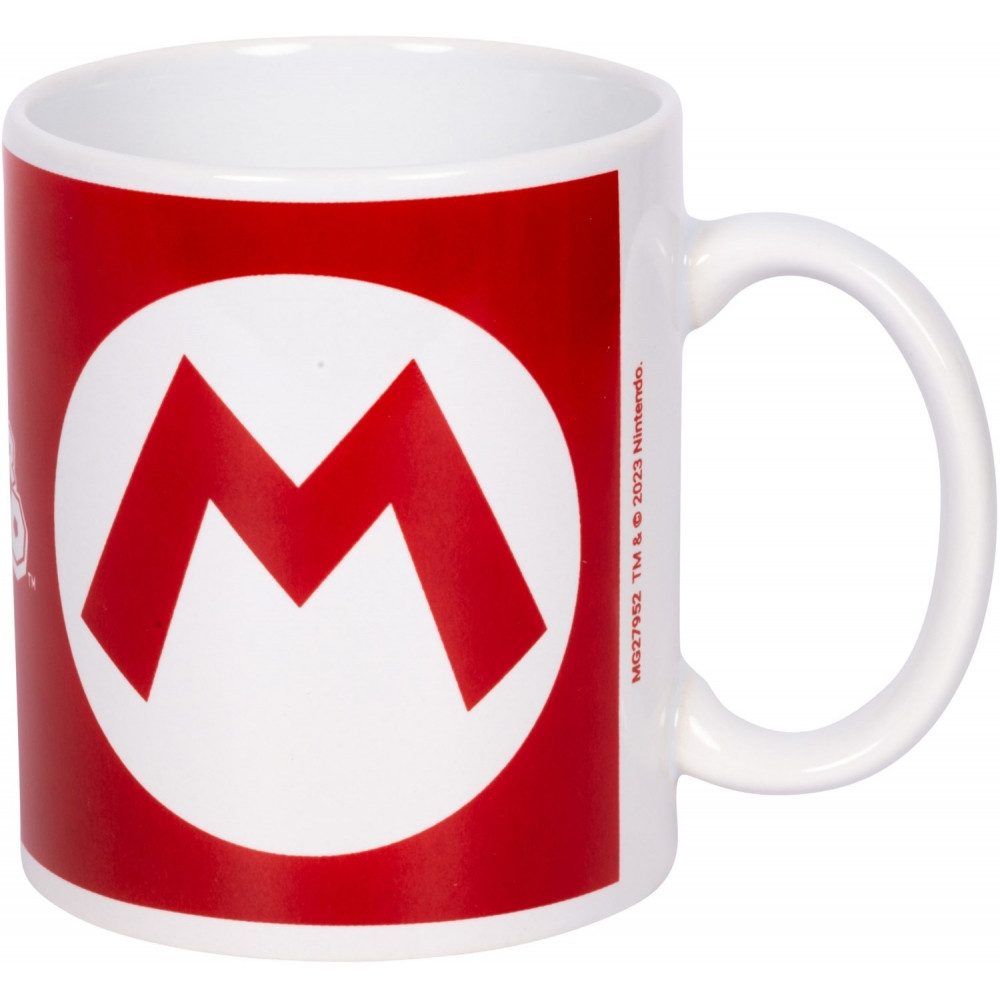 PYRAMID Dekobecher Pyramid Super Mario Tasse mit Mario Initial (sonstigesMerchandise, Design mit typischem Mario "M)