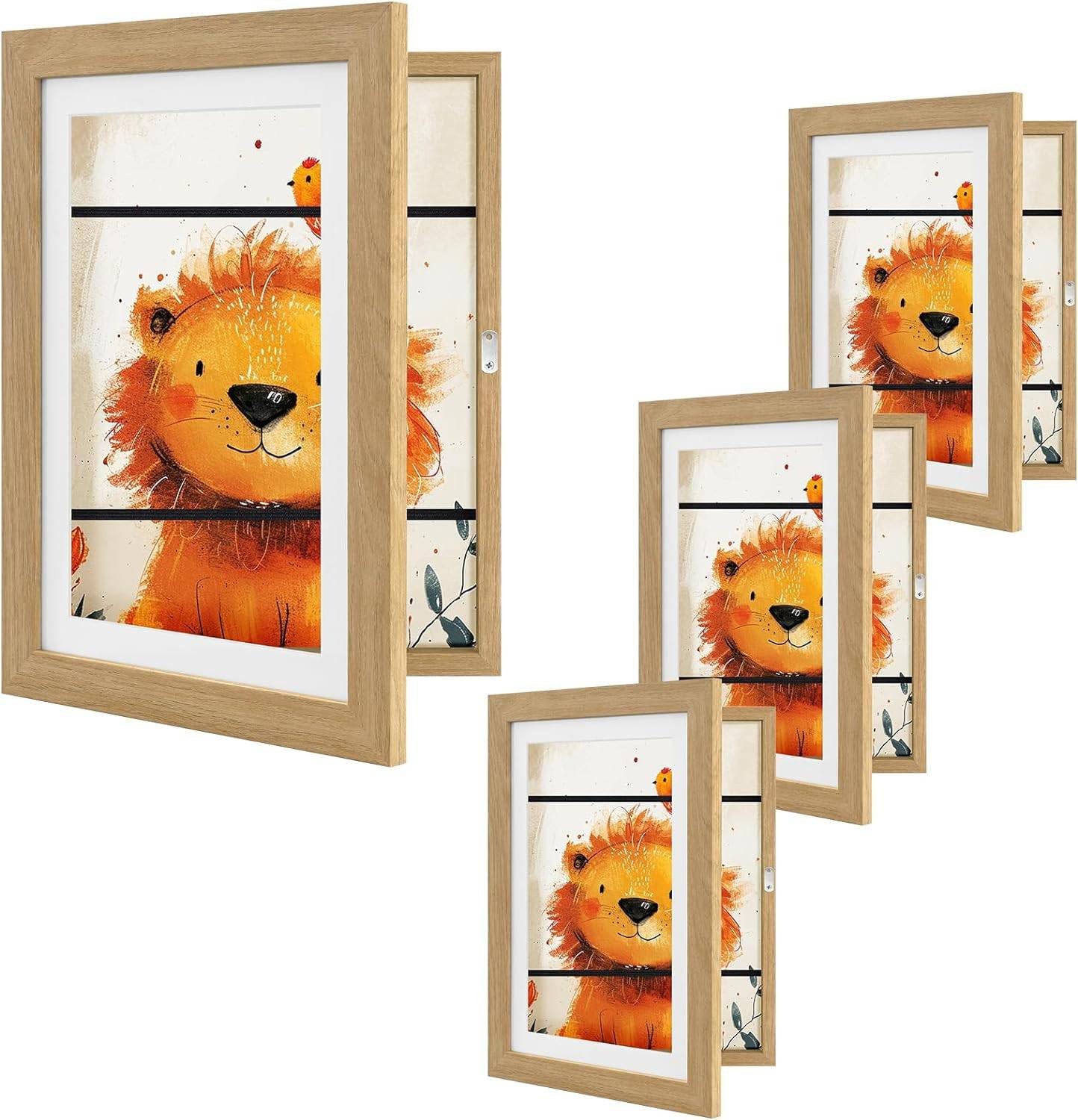 EUGAD Bilderrahmen-Set, (4 St), 3D Bilderrahmen günstig online kaufen