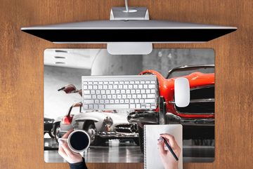 MuchoWow Gaming Mauspad Auto - Mercedes - Garage (1-St), Büro für Tastatur und Maus, Mousepad Gaming, 90x60 cm, XXL, Großes