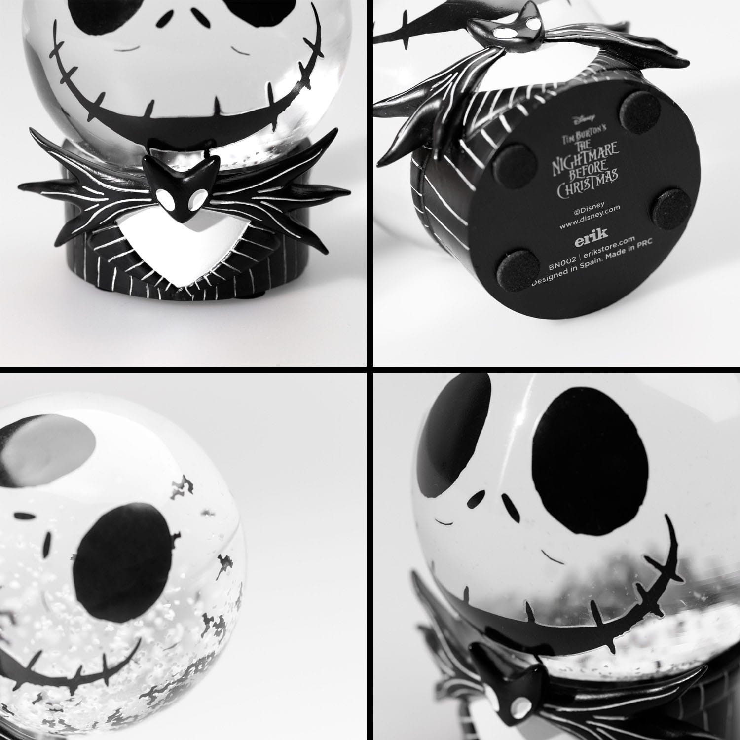 Grupo Erik Schneekugel Nightmare Before Christmas Schneekugel (1 St), Magischer Schneekugel-Effekt mit schwebenden Partikeln