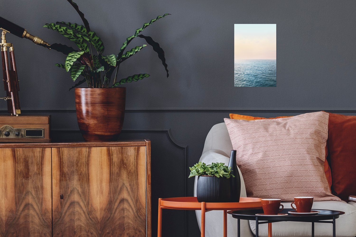 MuchoWow Poster Meer - Natur - Sonne - Wasser, (1 St), Poster, Wandbild, Wandposter für Wohnzimmer, Ohne Rahmen