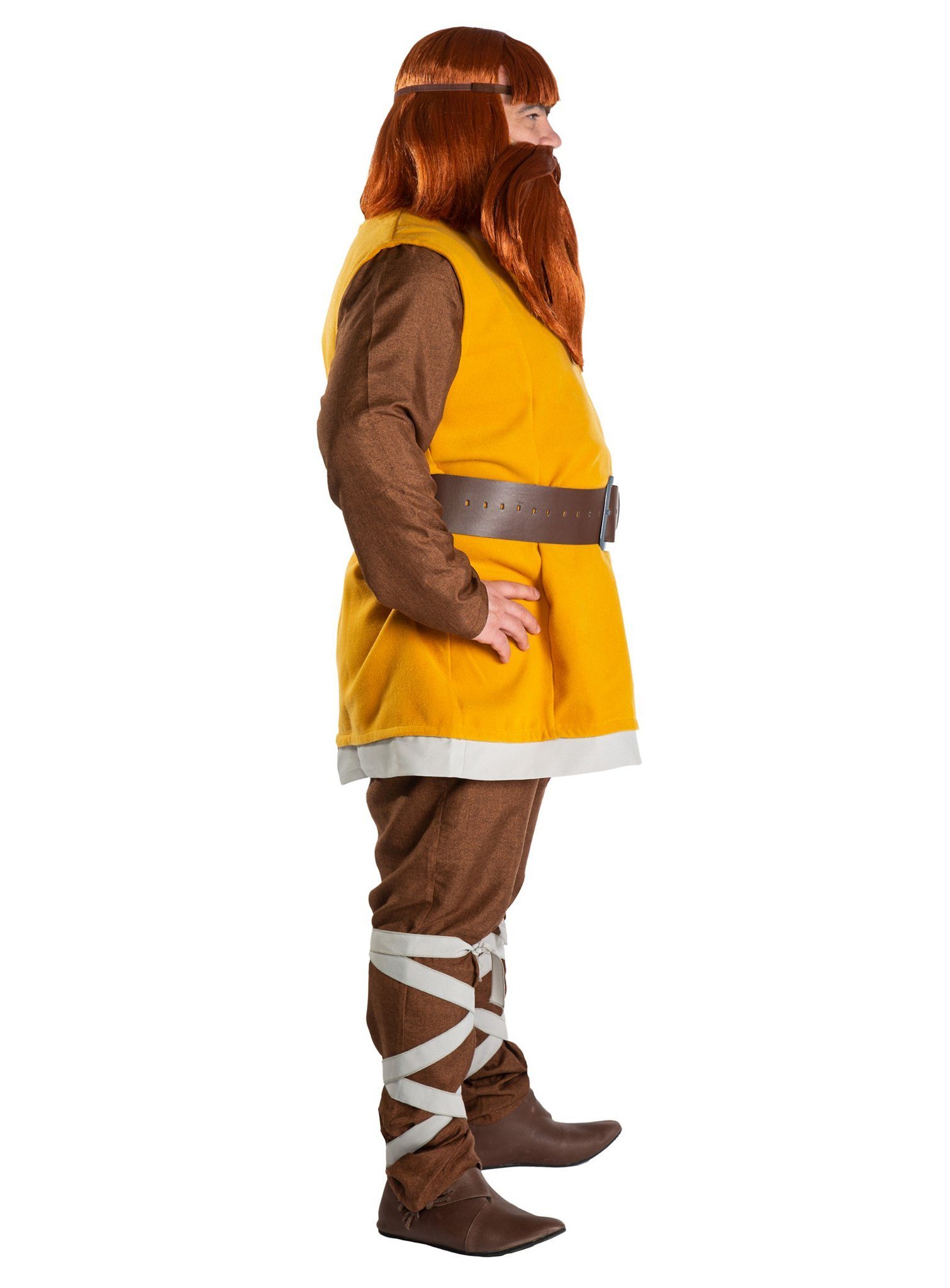Maskworld Kostüm Wickie Halvar Kostüm - Häuptling Fasching Karneval, Verwandle Dich in den Vater von Wickie dem Wikinger!