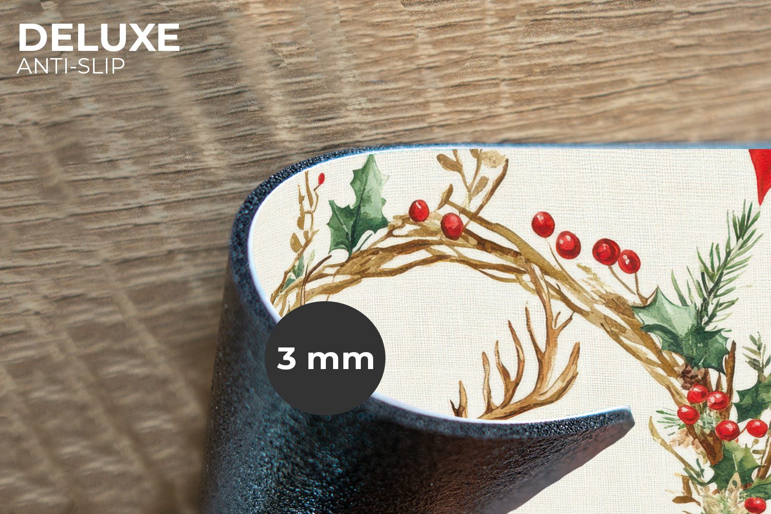 MuchoWow Platzset Weihnachtskranz - Hirsch - günstig online kaufen