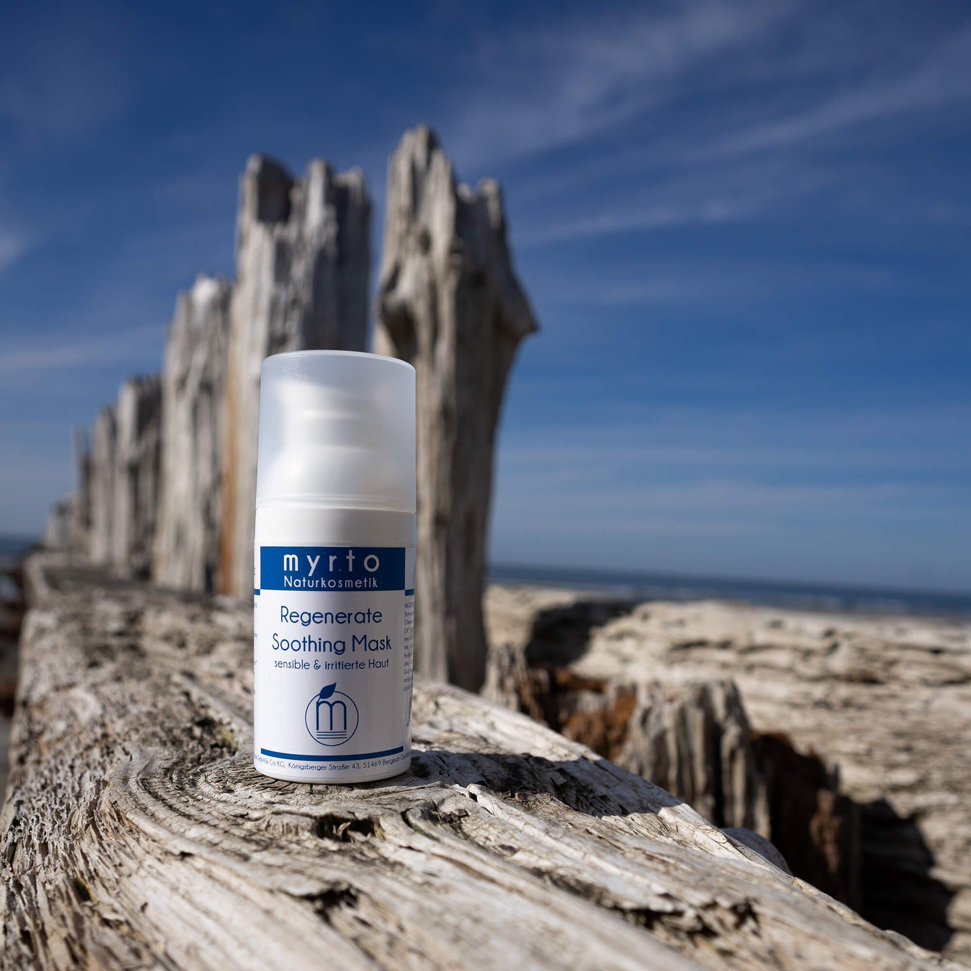 myrto Naturkosmetik Anti-Aging-Creme Regenerate Soothing Mask - beruhigende Gesichtsmaske, Bestbewertung bei Codecheck: 100% EMPFEHLENSWERT (grüner Ring)