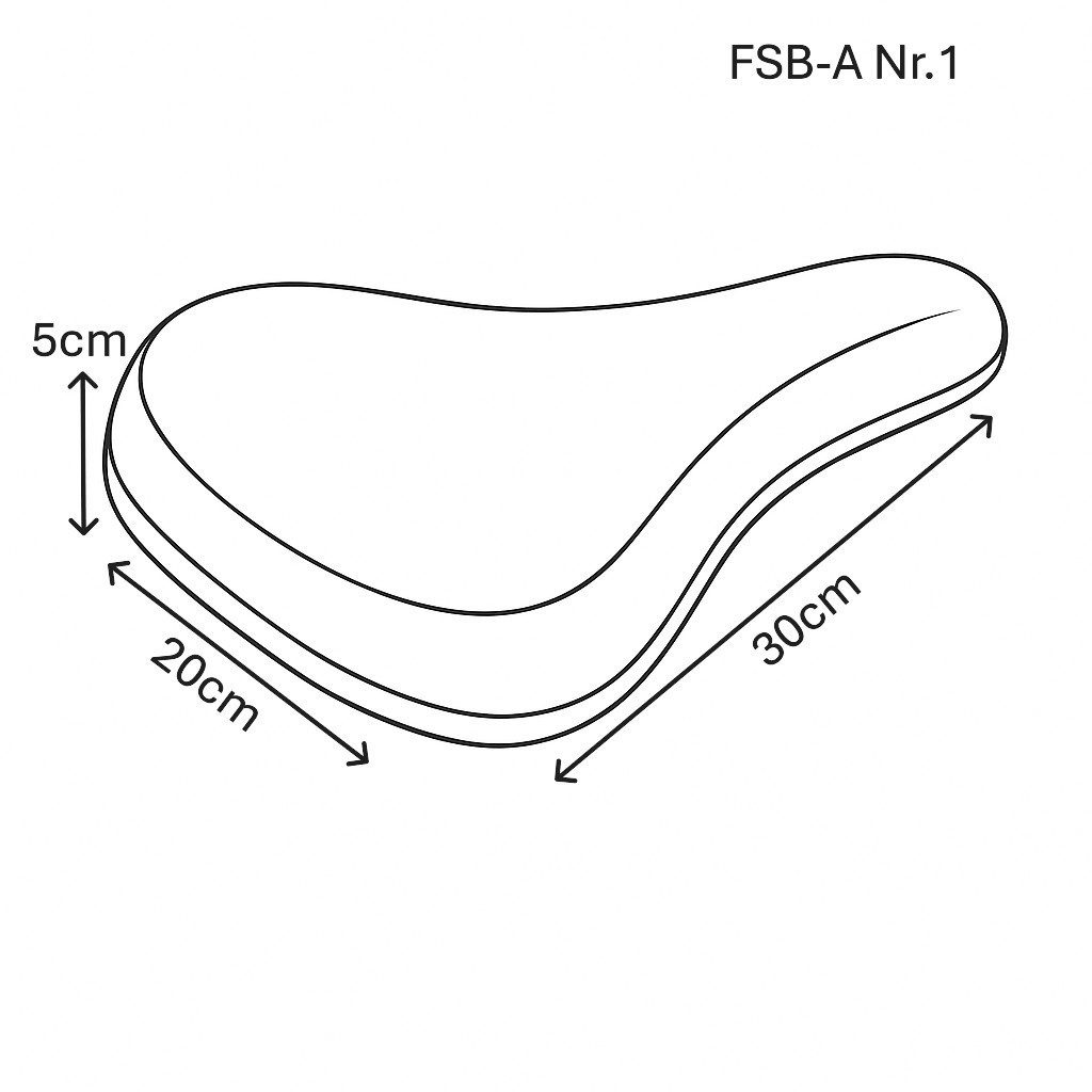 Reissner Lammfelle Sattelbezug Sattelbezug Fahrradsattel aus echtem Lammfell FSB-A (1 St)