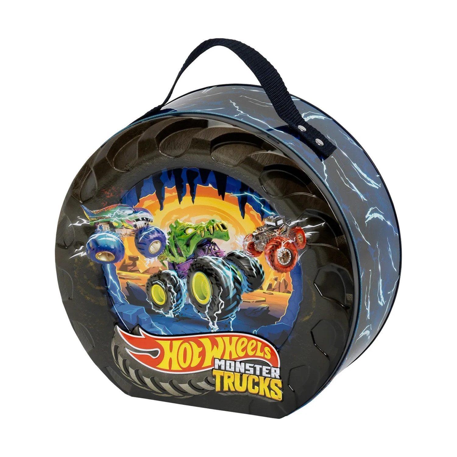 Theo Klein Spielzeug-Auto 2558 Hot Wheels Monster Trucks - Radkoffer für 7 Autos