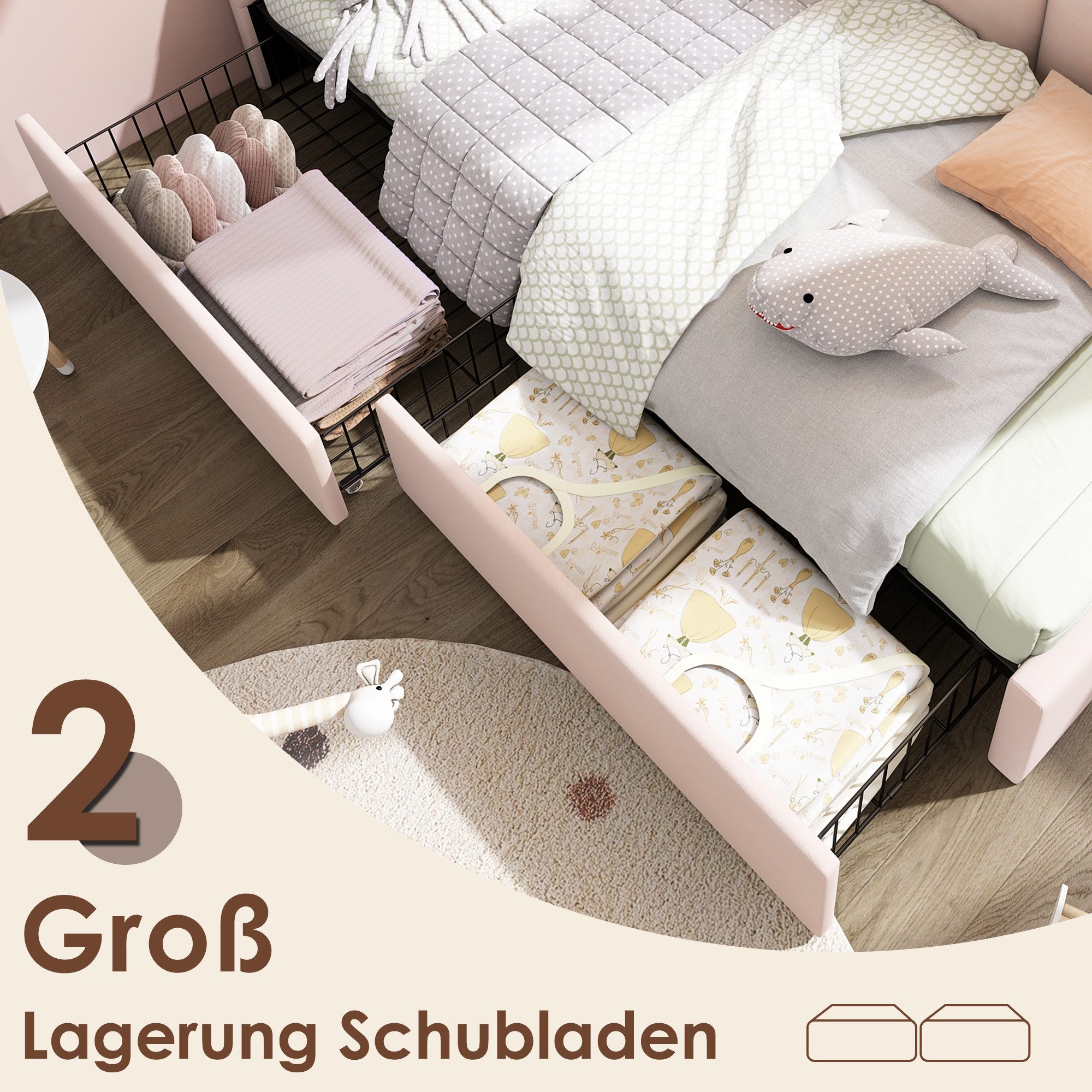 Sytifro Polsterbett Polsterbett Daybett 90x200 cm günstig online kaufen