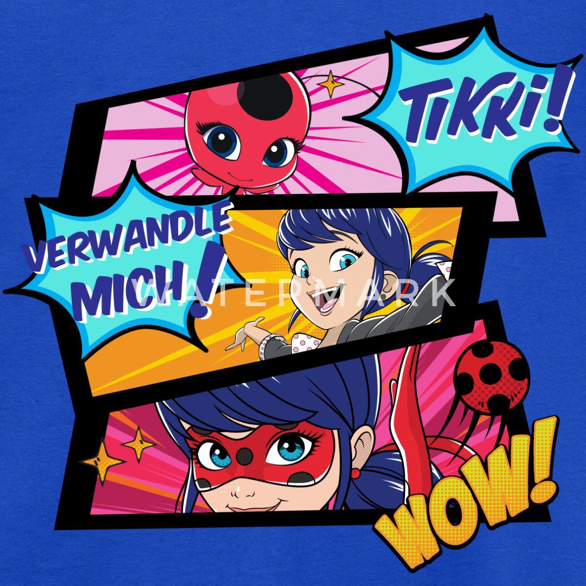 Spreadshirt T-Shirt Miraculous Tikki Verwandle Mich Spruch Kinder T-Shirt (1-tlg)