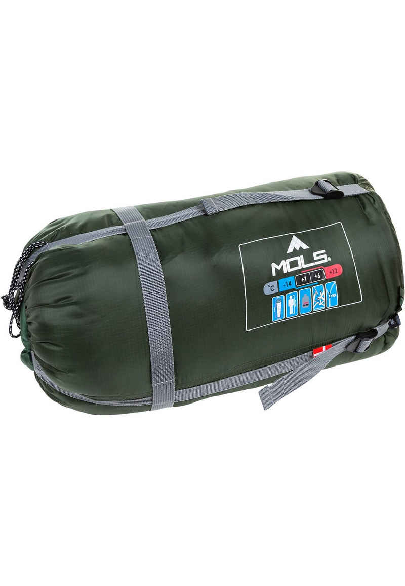 MOLS Trekkingschlafsack Dogon, mit hochwertigem YKK-Reißverschluss