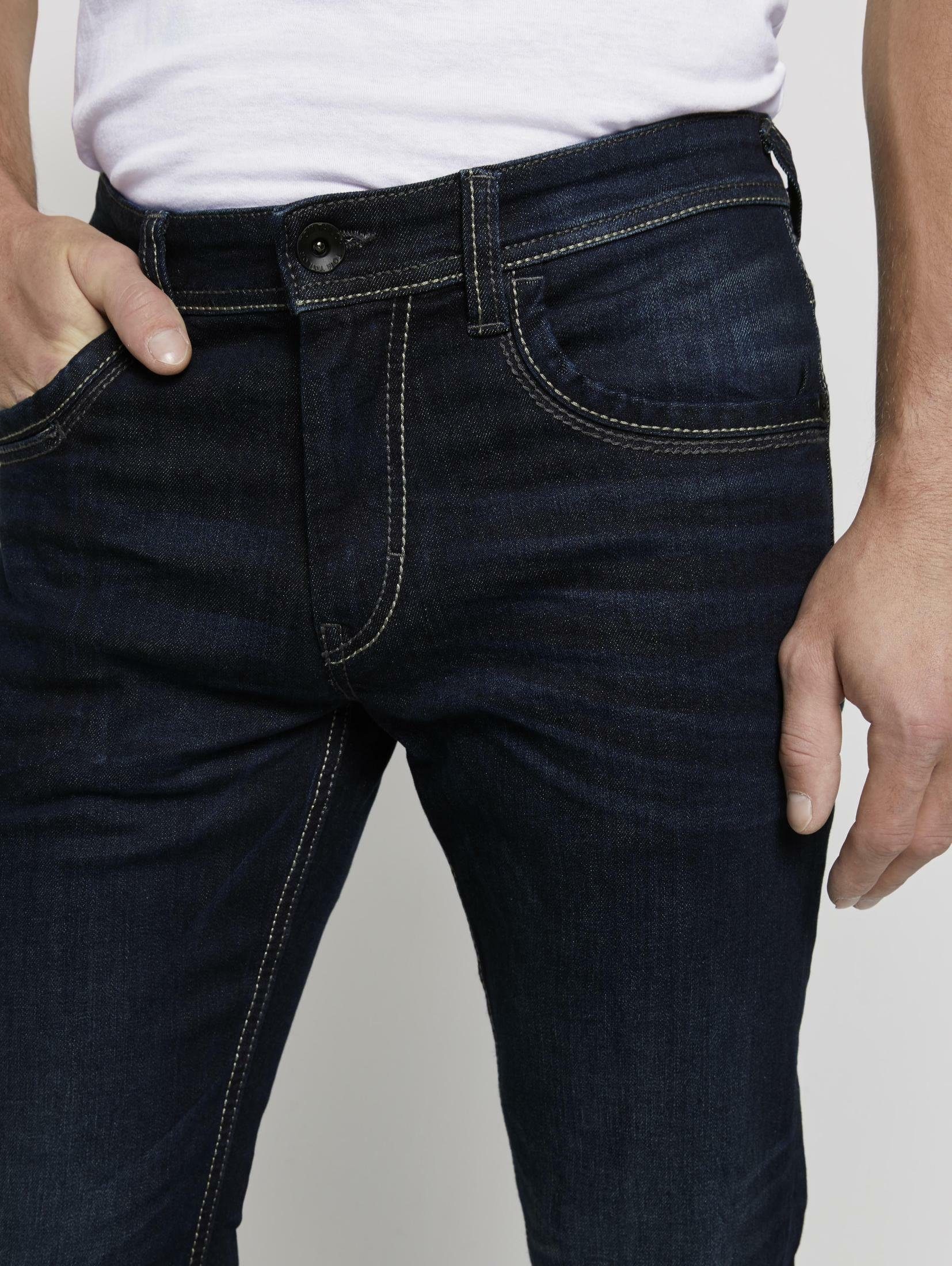 Straight-Jeans mit Marvin Jeans Taschendetails TOM TAILOR Straight