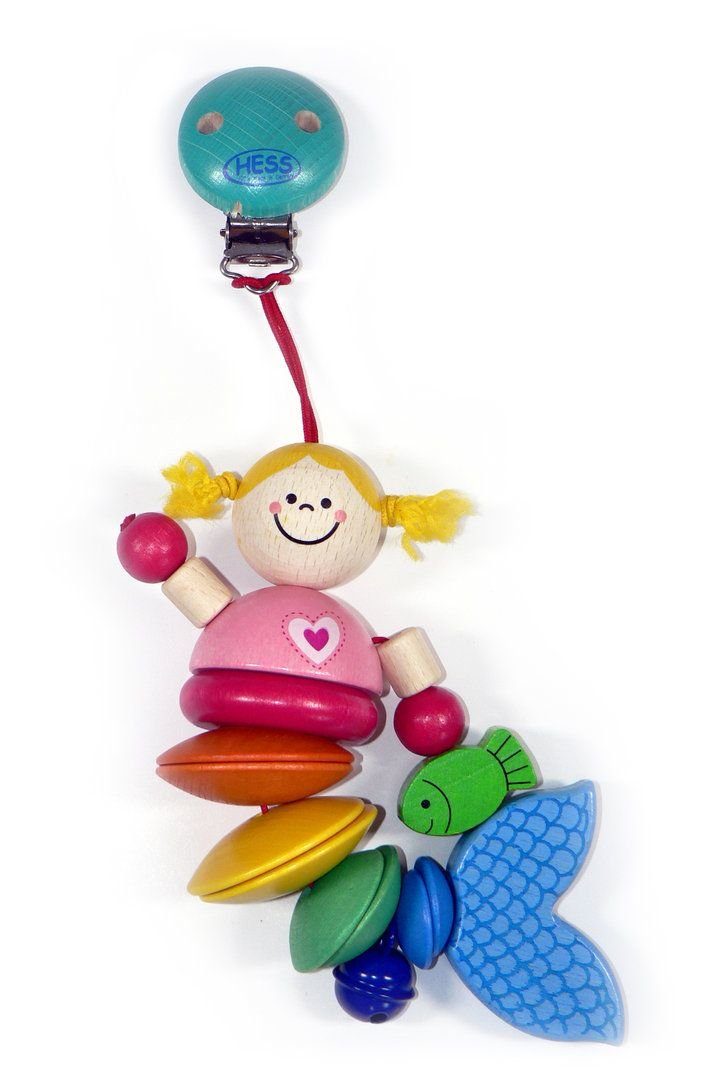 HESS SPIELZEUG Kinderwagenkette Babyspielzeug Wagenanhänger Nixe günstig online kaufen