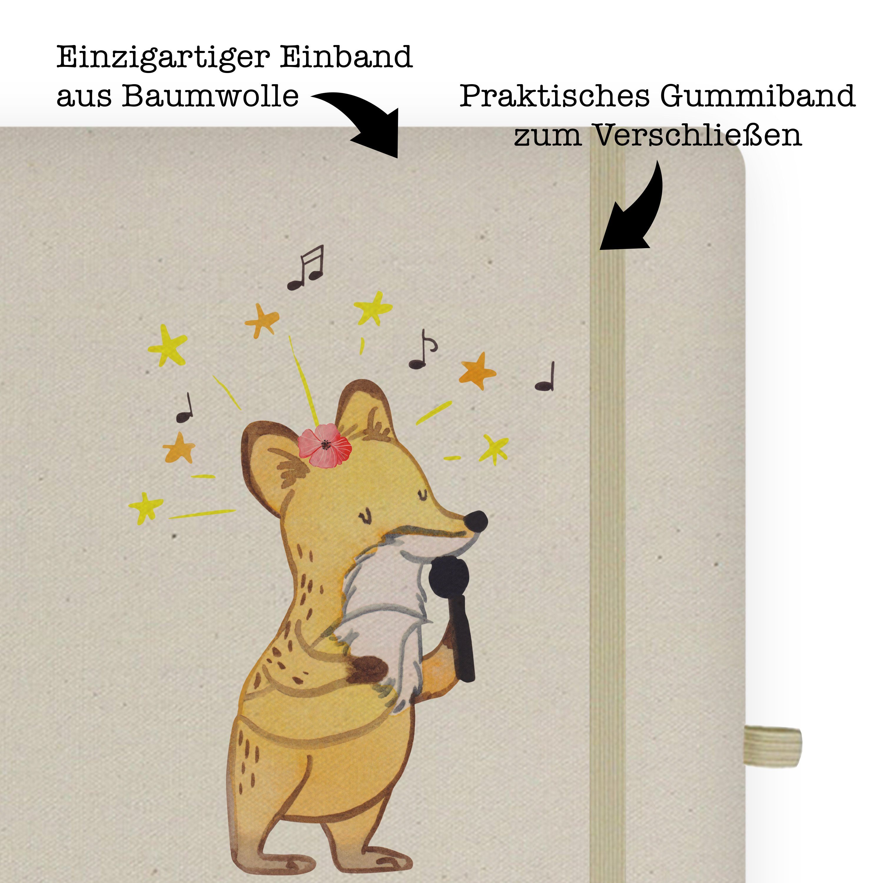 Mr. & Mrs. Panda - Notizbuch - Opernsängerin Geschenk, Transparent Schreibbuch Herz & mit Panda Mrs. Notizen, Mr