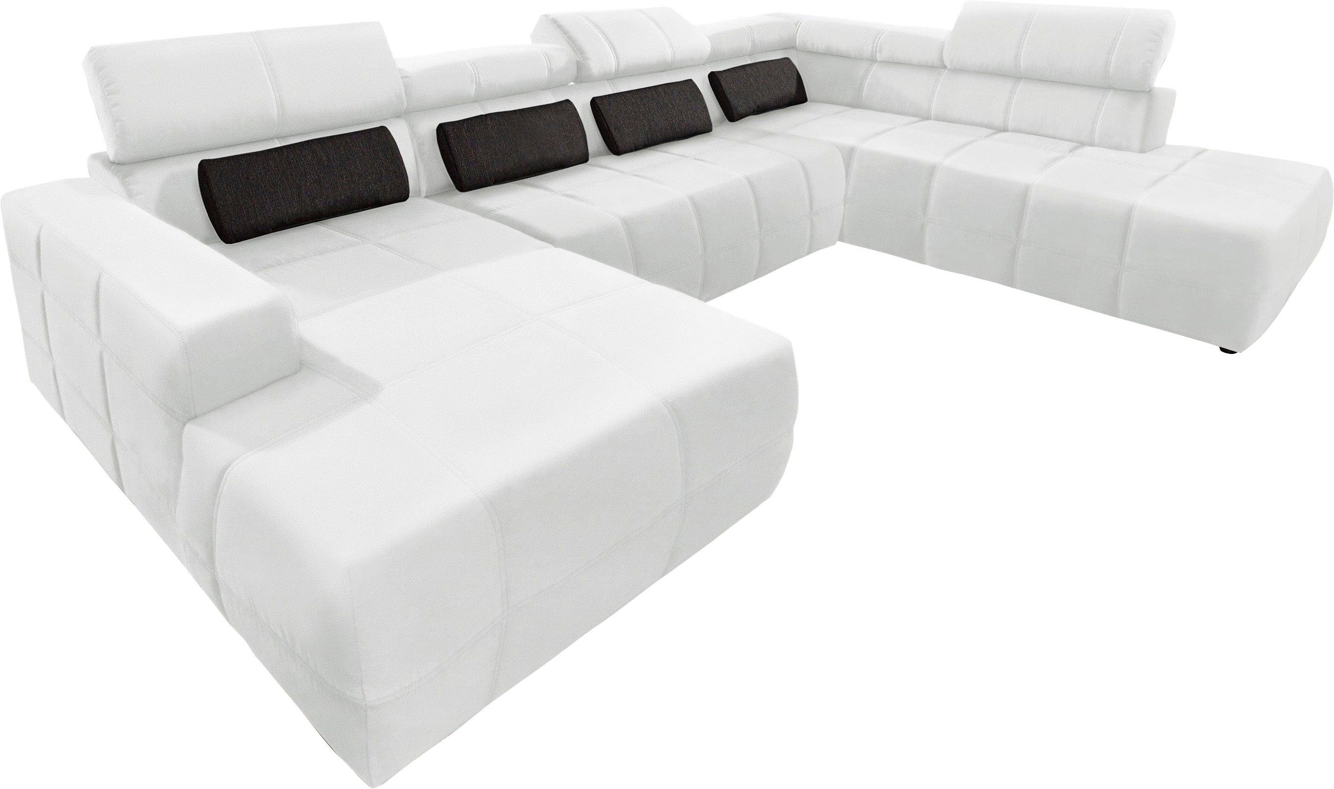 DOMO collection Wohnlandschaft "Brandon, whlw. mit Sitztiefenverstellung, w günstig online kaufen