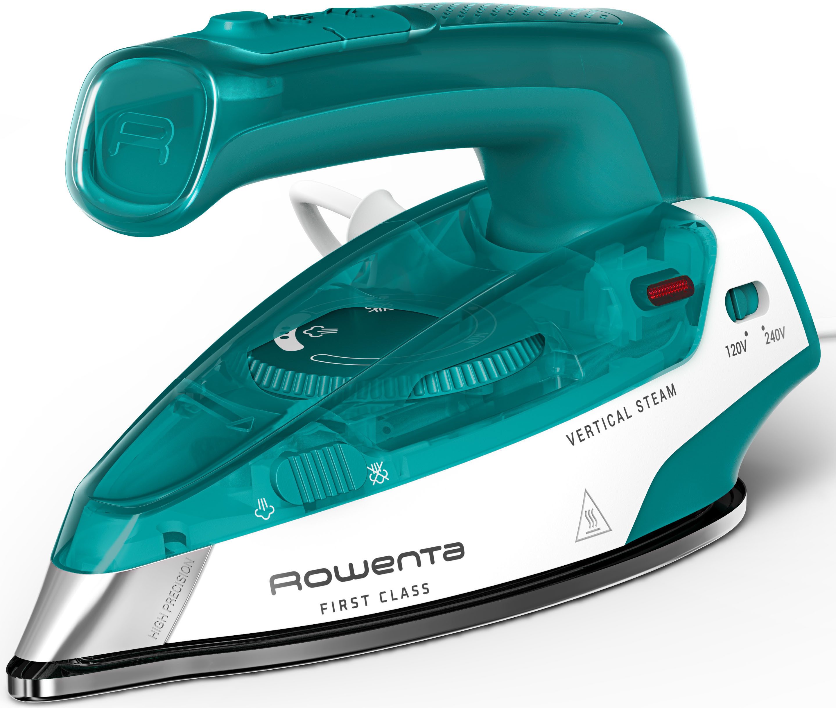 Rowenta Dampfbügeleisen First Class, 1000 W, klappbares Reiseformat, schnelles Aufheizen, Präzisionsbügelspitze