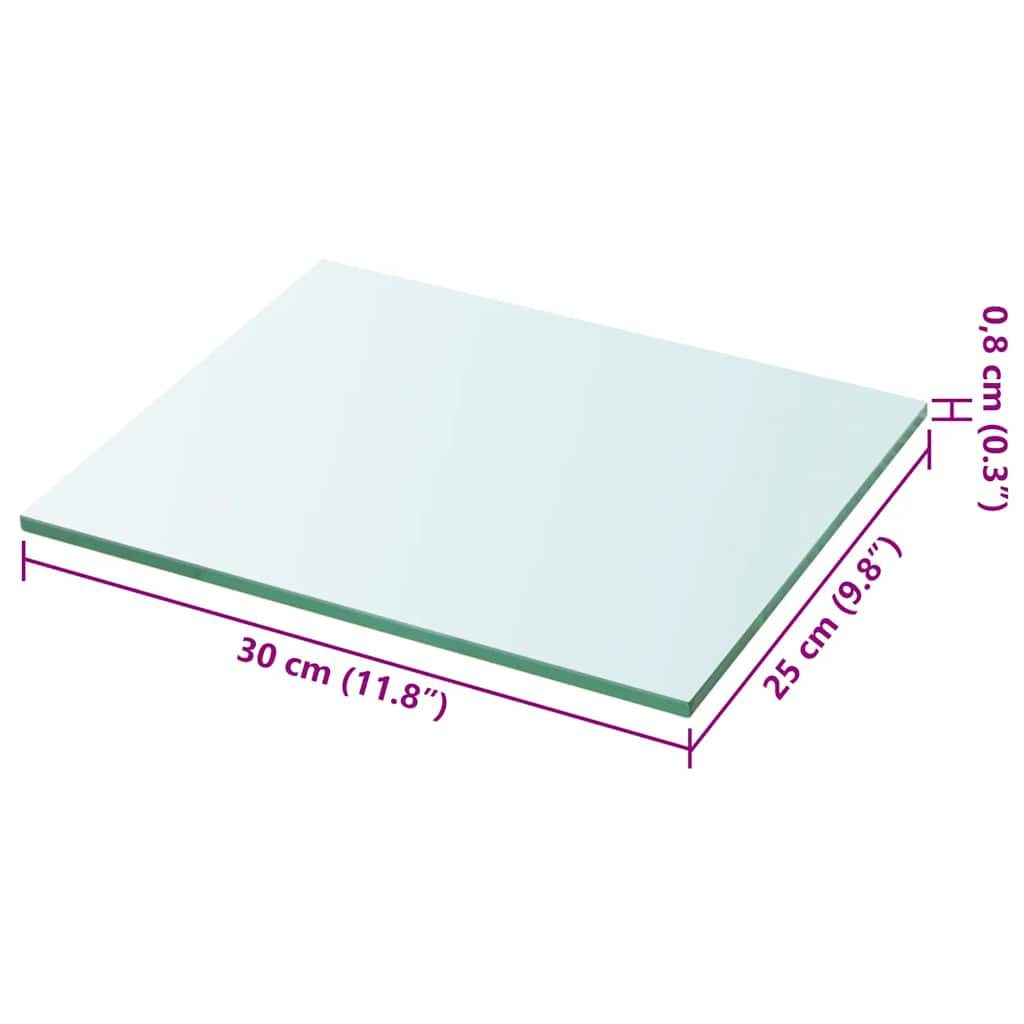 vidaXL Regal Regalboden Glas Transparent 30x25 cm, 1-tlg. – Bild 3 von 3