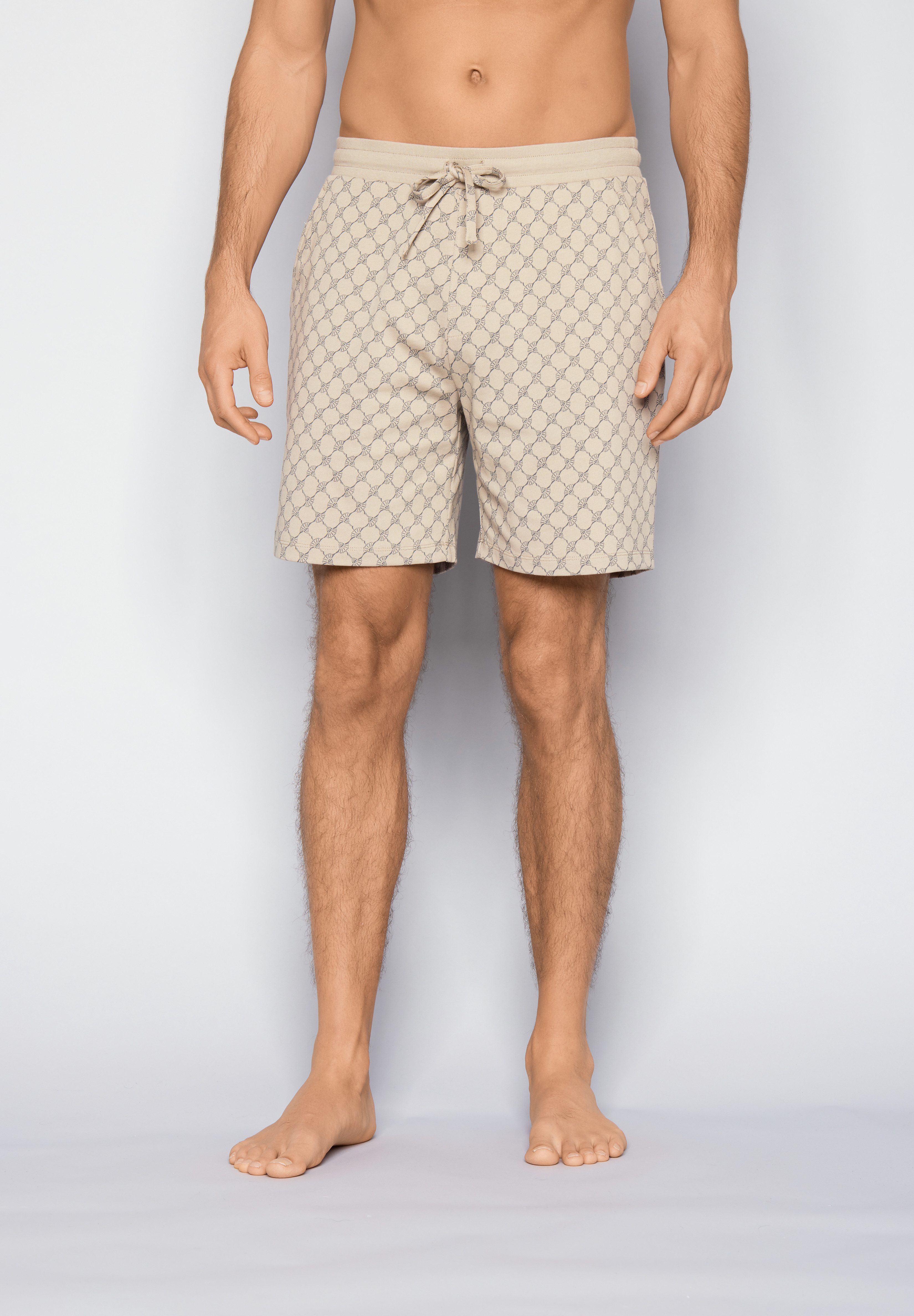 JOOP! Shorts Leisure mit allover Cornflower-Print, seitlichen Eingrifftaschen
