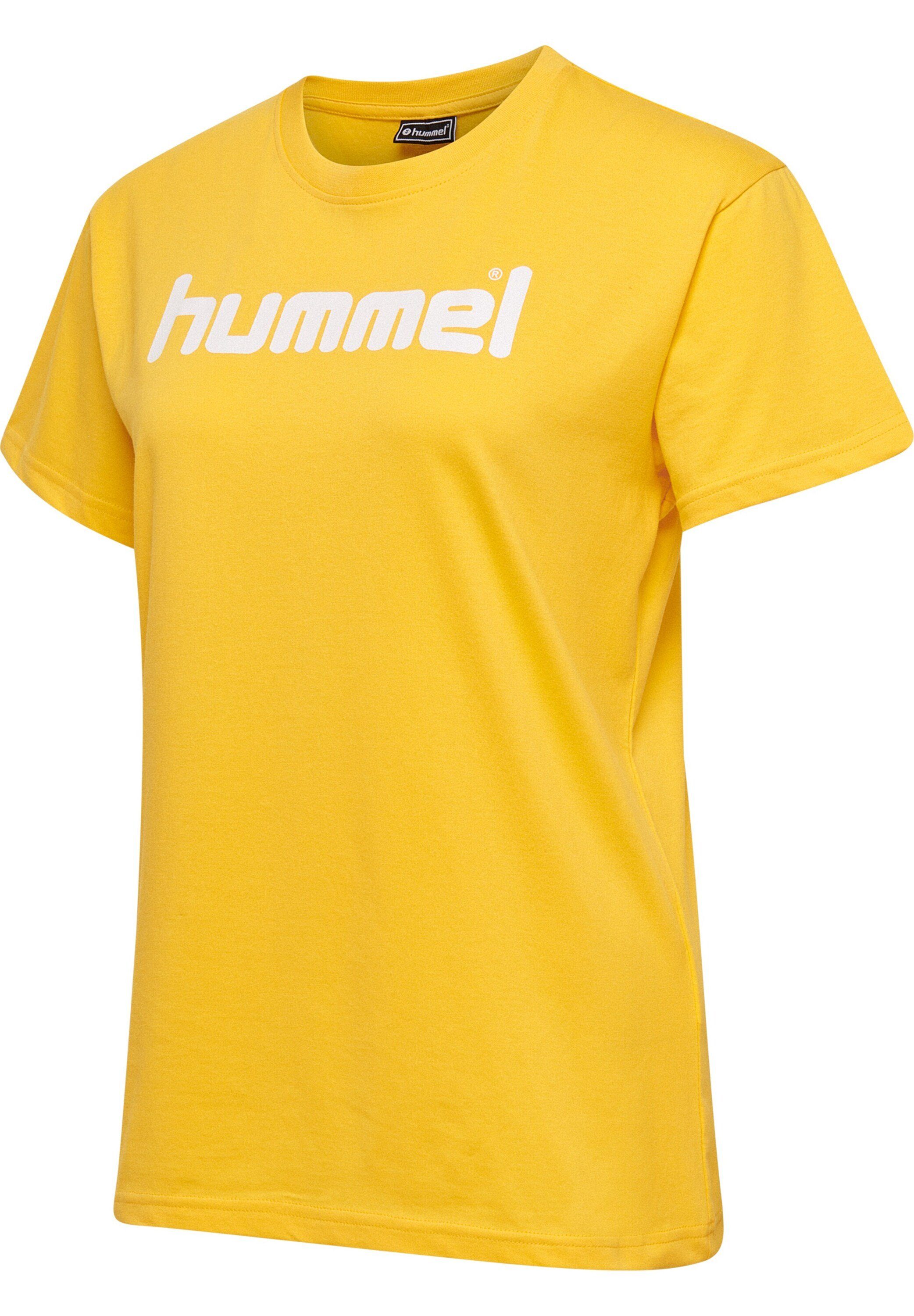 hummel (1-tlg) Details Plain/ohne Gelb Funktionsshirt