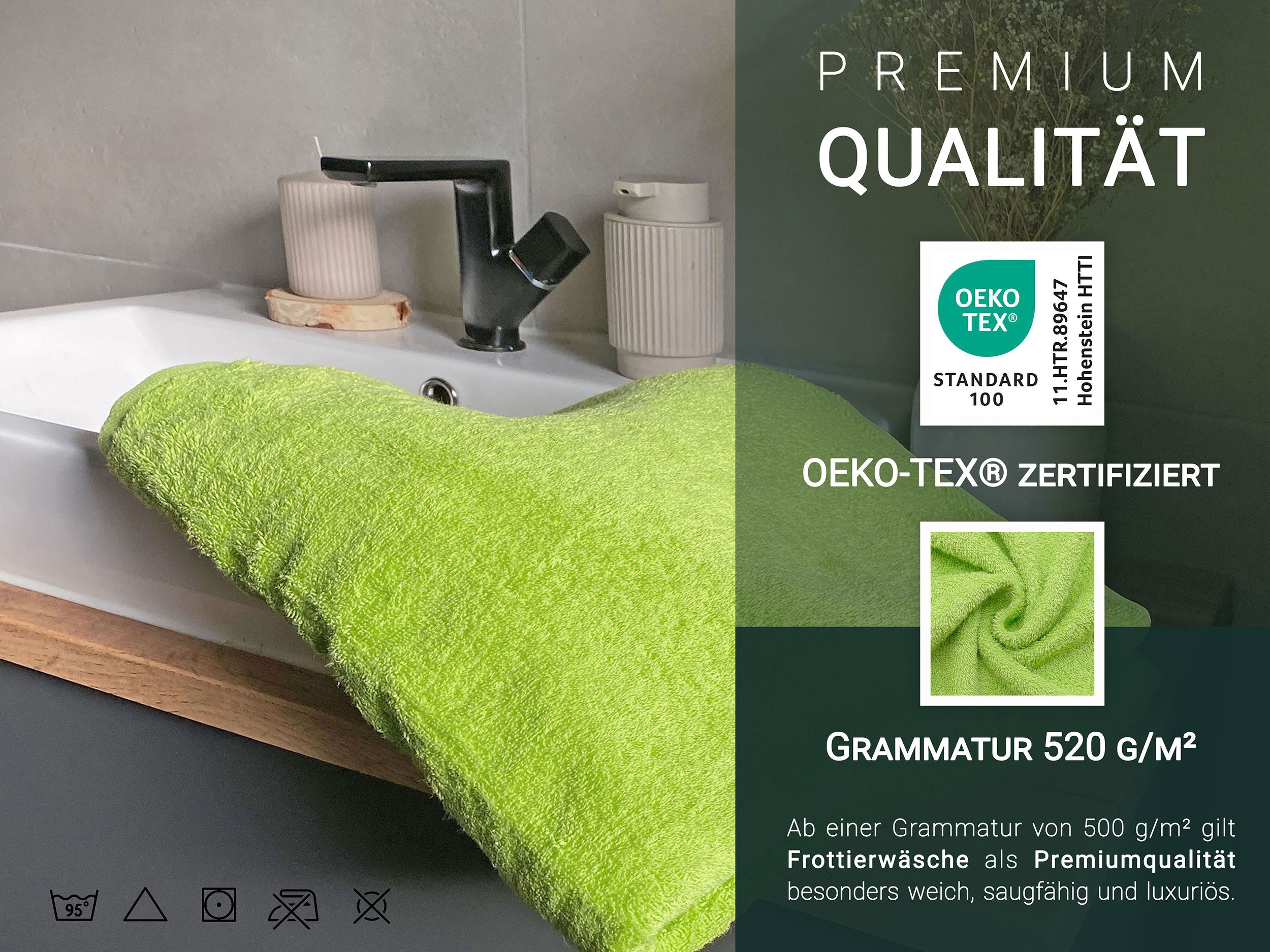 ZOLLNER Duschtücher, Walkfrottier (3-St), 70 x günstig online kaufen
