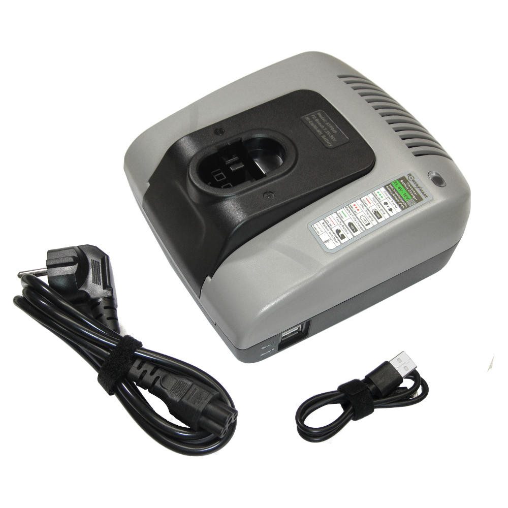 Trade-Shop Ladegerät 7,2V-24V passend für Würth WA 24V, 0702300924, APBO/SL 24V Akku-Ladestation (2000 mA, Geeignet für Ni-Cd, Ni-MH Akkus / LED-Anzeige für den Ladezustand)