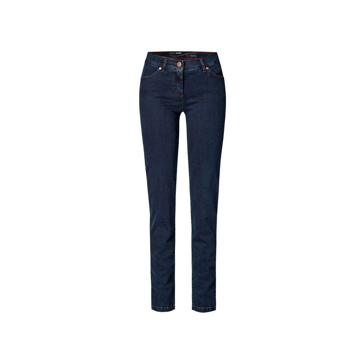 TONI 5-Pocket-Jeans dunkel-blau (1-tlg) | Straight-Fit Jeans