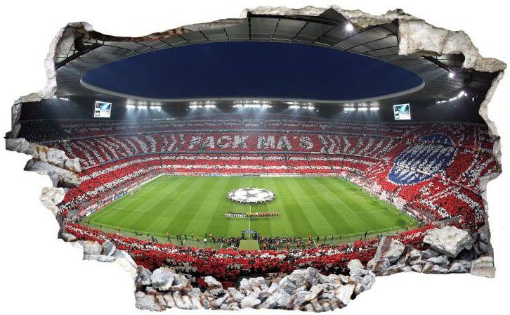 St) Ma's (1 Stadion FCB Wandtattoo Wall-Art Pack