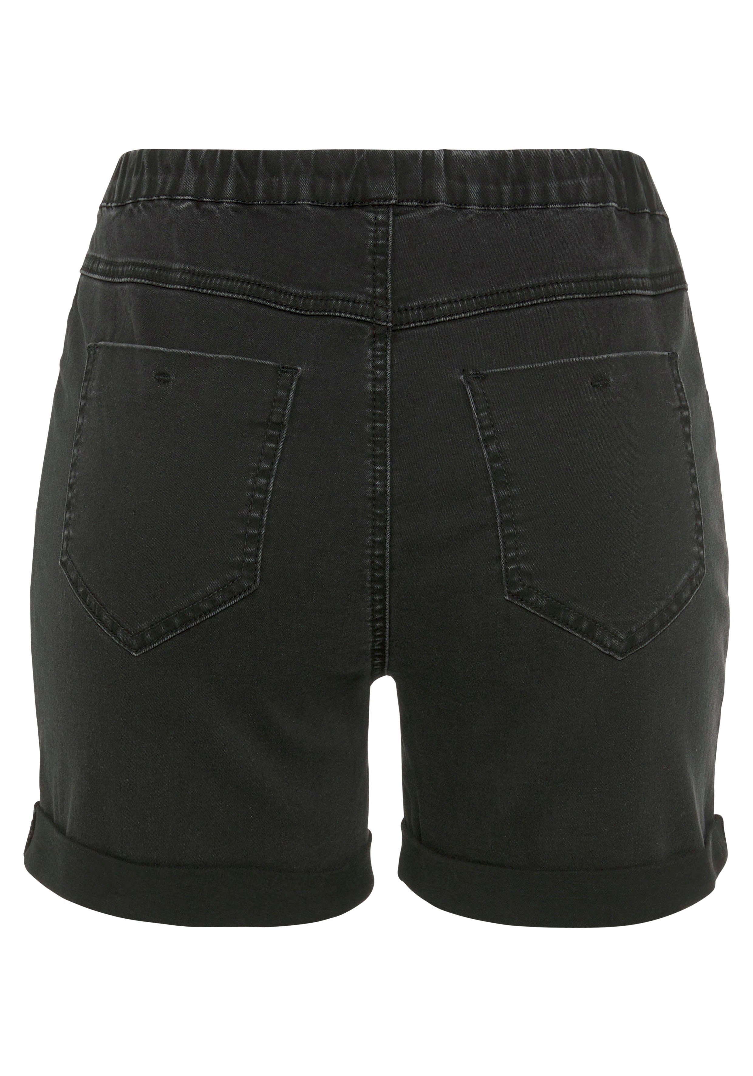 Buffalo Shorts in elastischem Denim mit zwei Gesäßtaschen – Bild 4 von 5