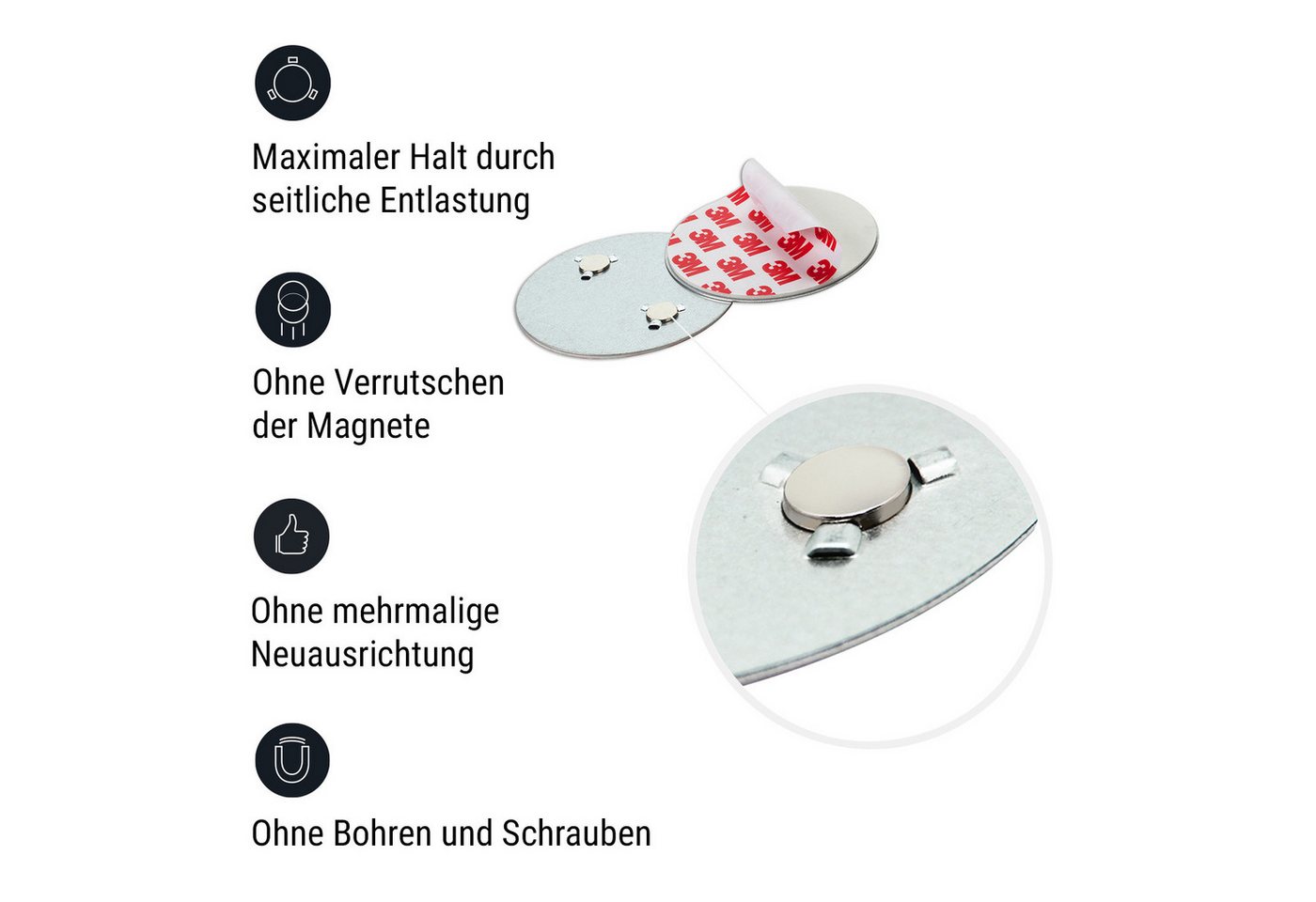 Thumbnail - ONECONCEPT Magnethalter Magnetic Mount Magnethalterung (2-St)