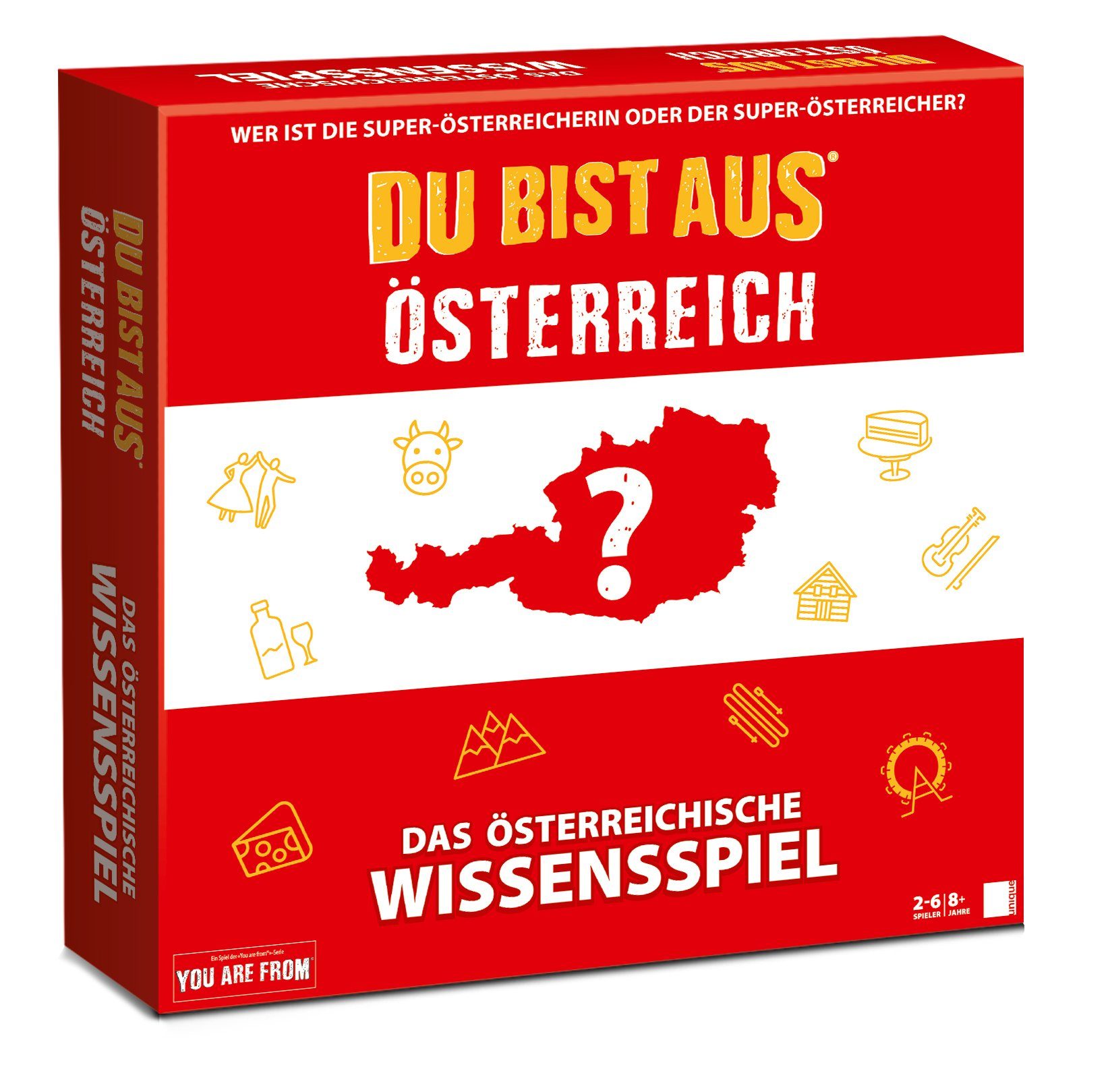 Unique Gaming Spiel, Brettspiel Du bist aus Österreich, das österreichische  Wissensspiel