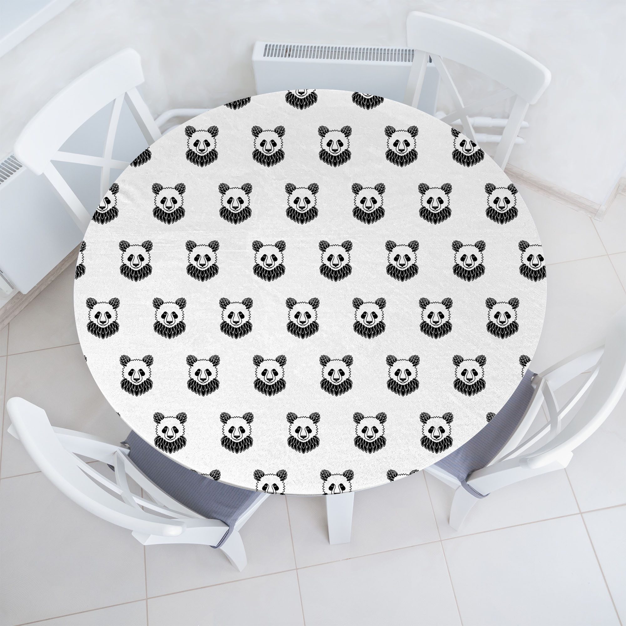 Tischdecke Rundum-elastische Stofftischdecke