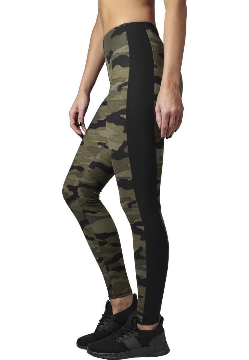URBAN CLASSICS Leggings Damen Camo Stripe Leggings Camouflage-Muster